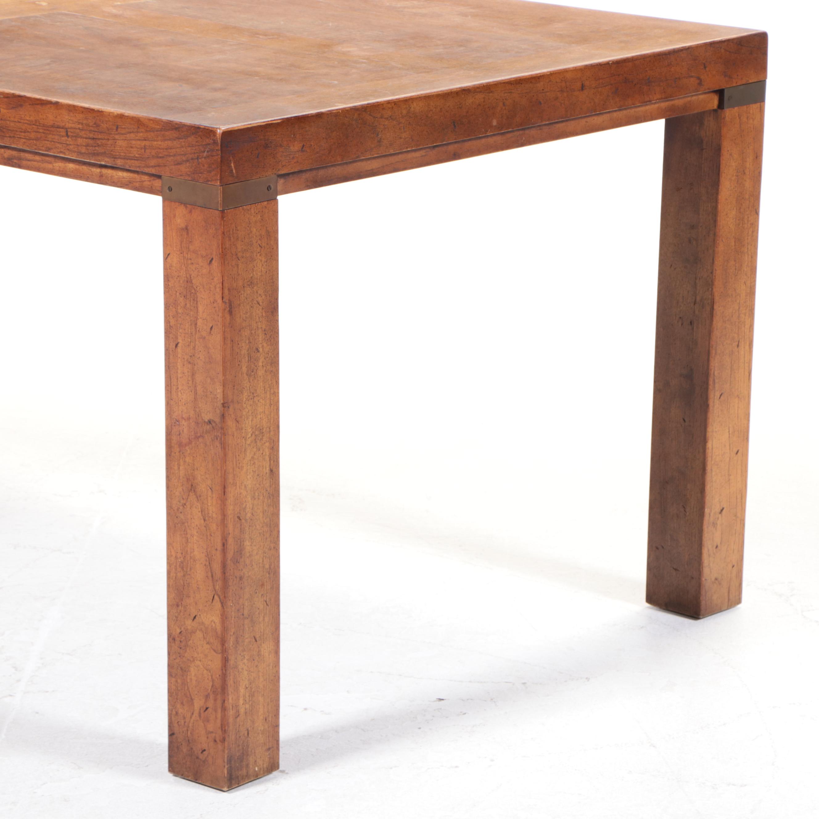 Drexel-Heritage "Woodbriar" Modernist Seven-Piece Dining Set, 1970s