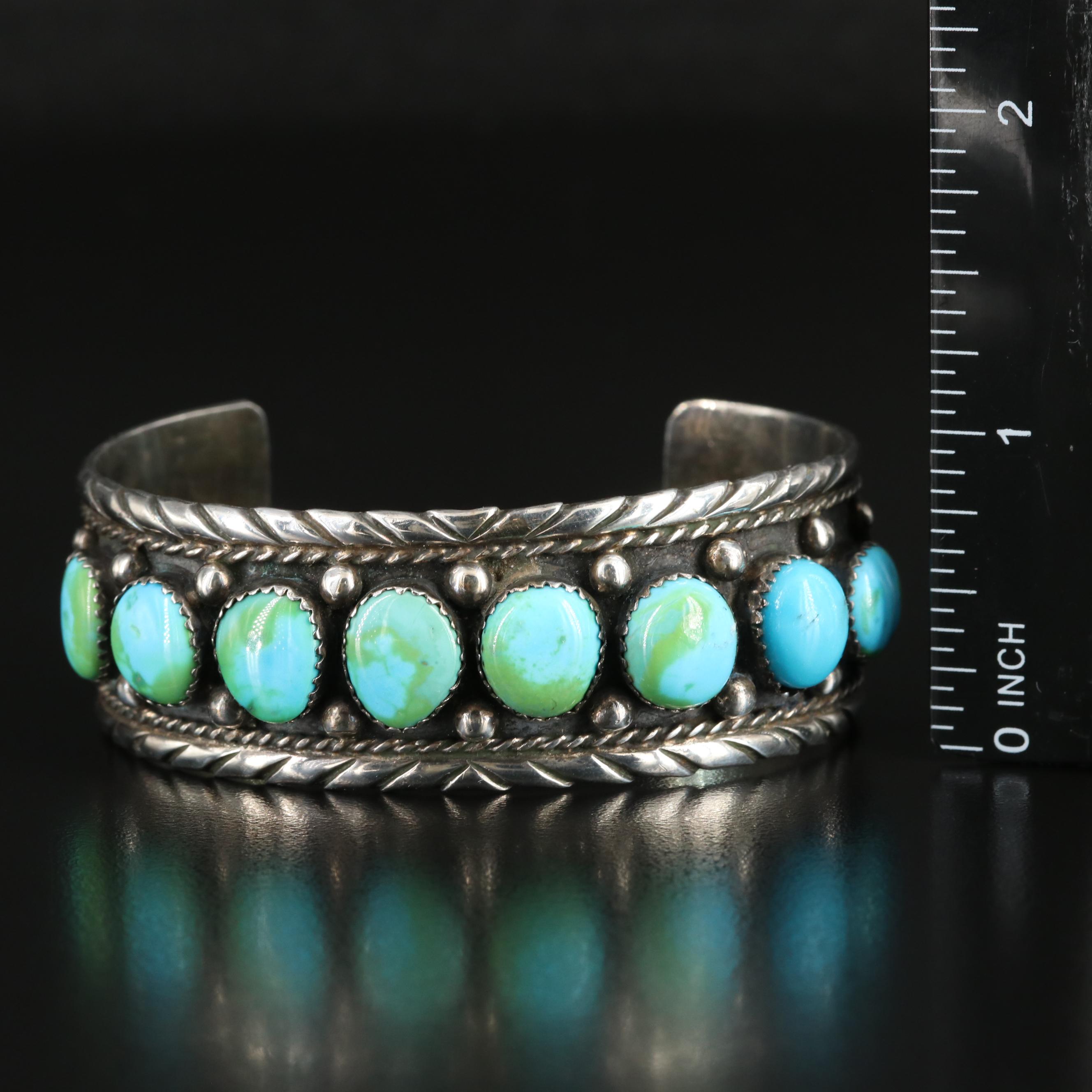 Sterling Turquoise Cuff Bracelet