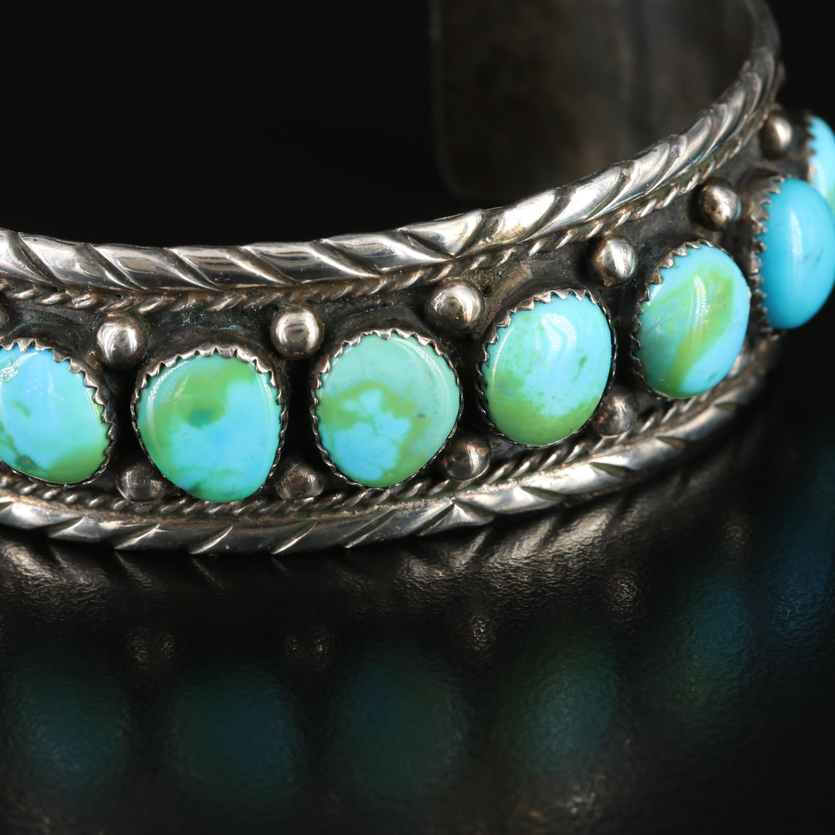 Sterling Turquoise Cuff Bracelet