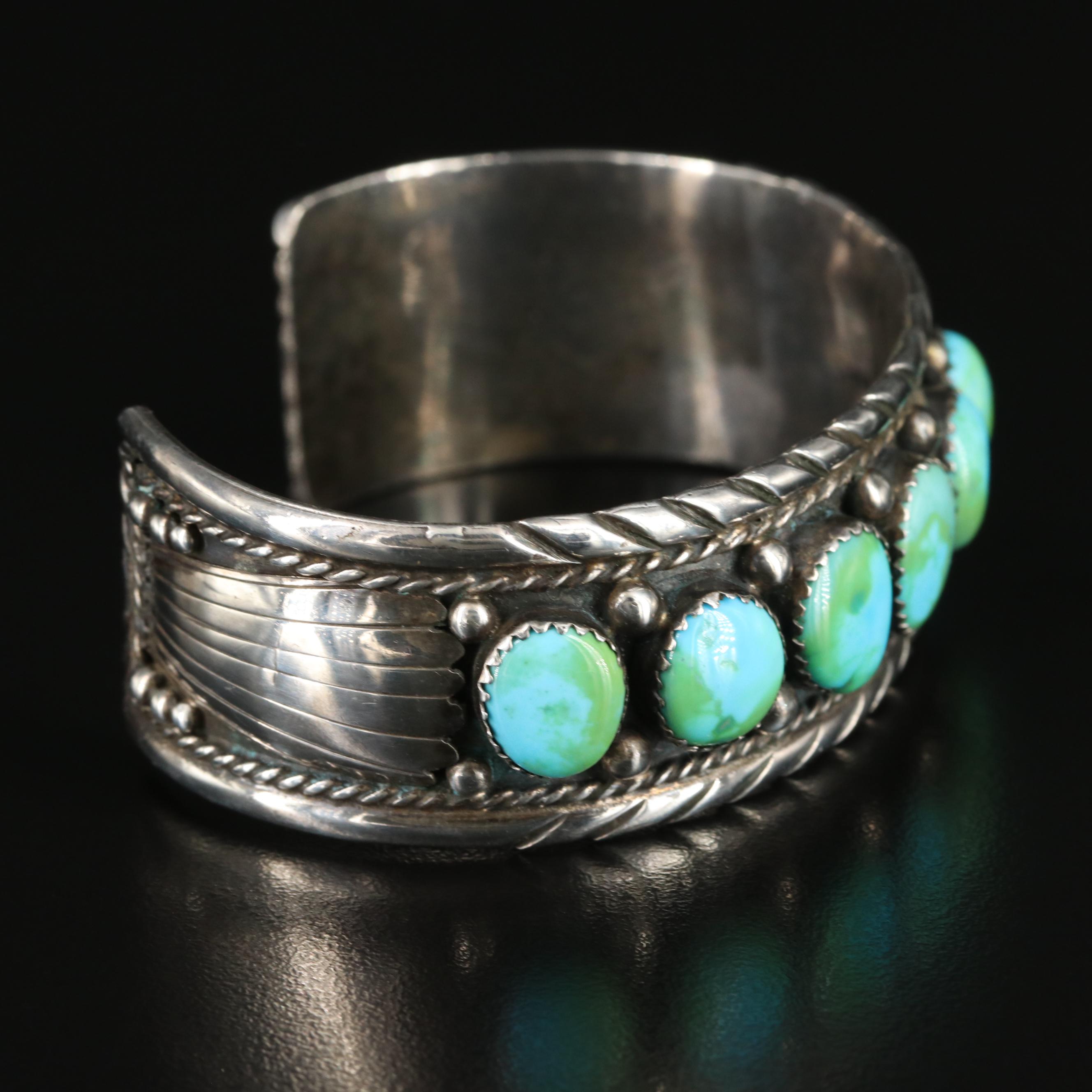 Sterling Turquoise Cuff Bracelet