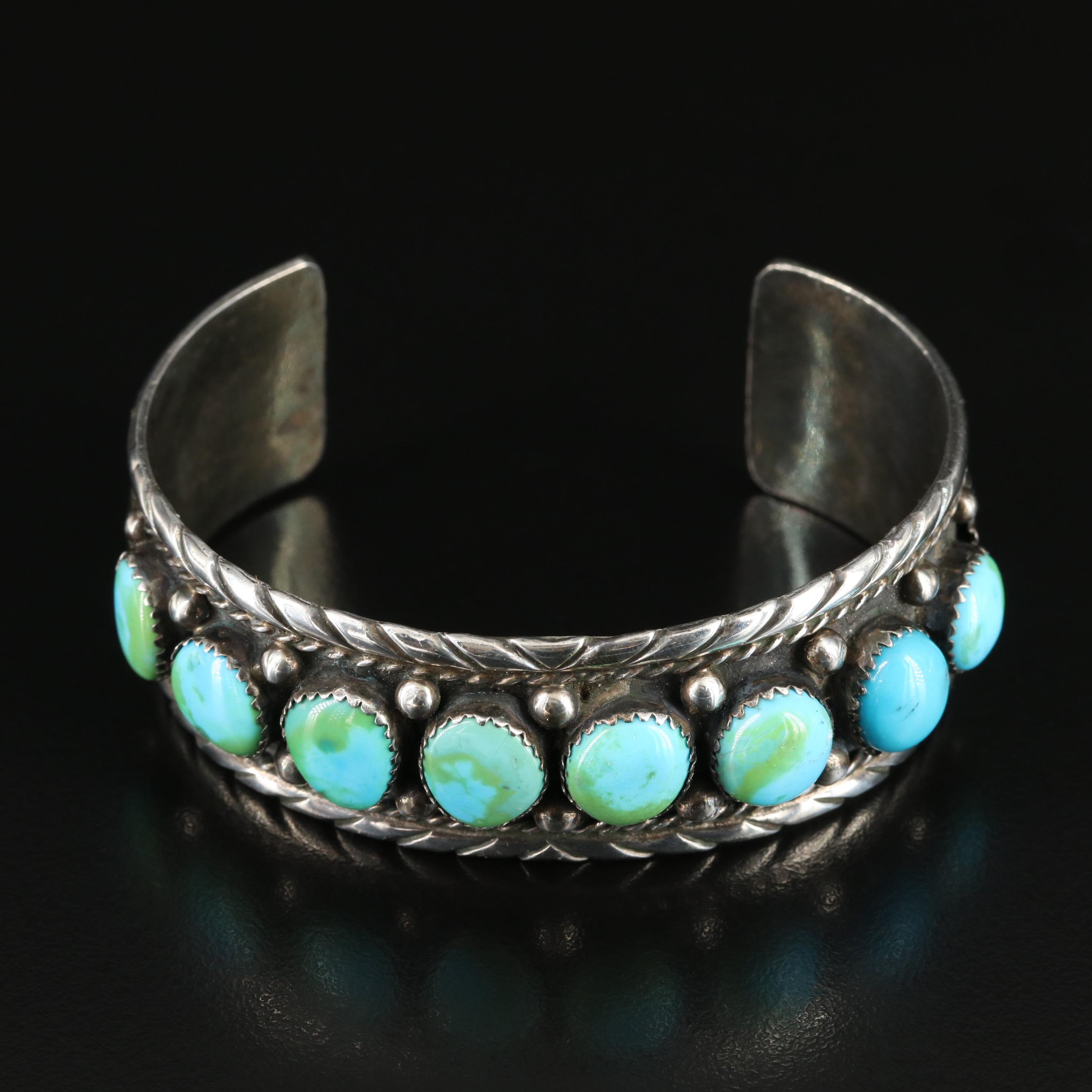 Sterling Turquoise Cuff Bracelet