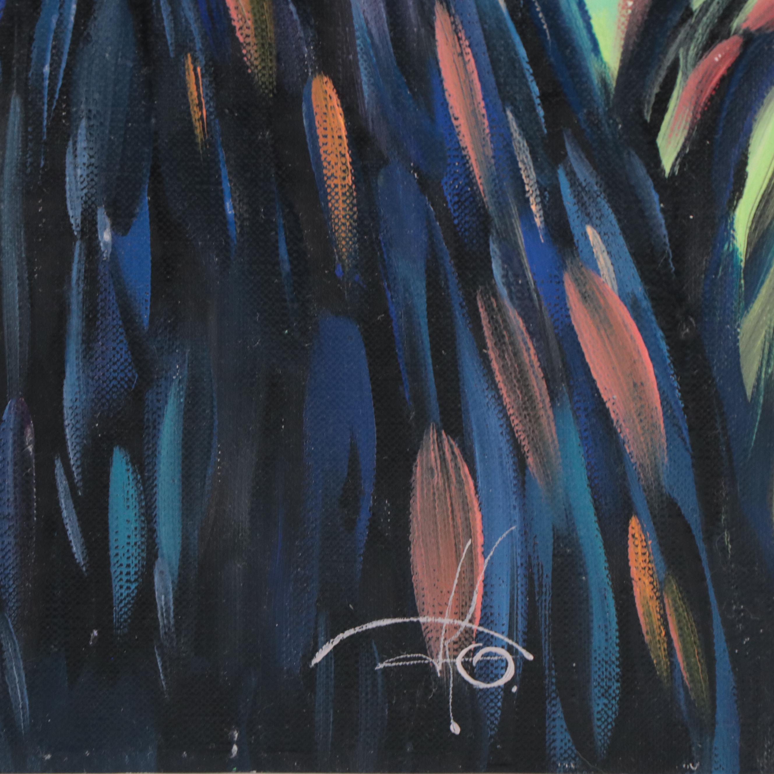 Kravchenko Olga Oil Painting of Rooster, 2023