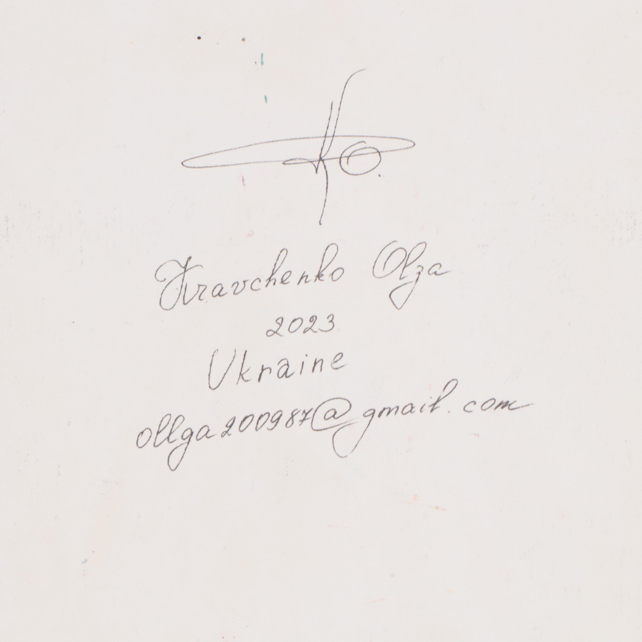 Kravchenko Olga Oil Painting of Rooster, 2023