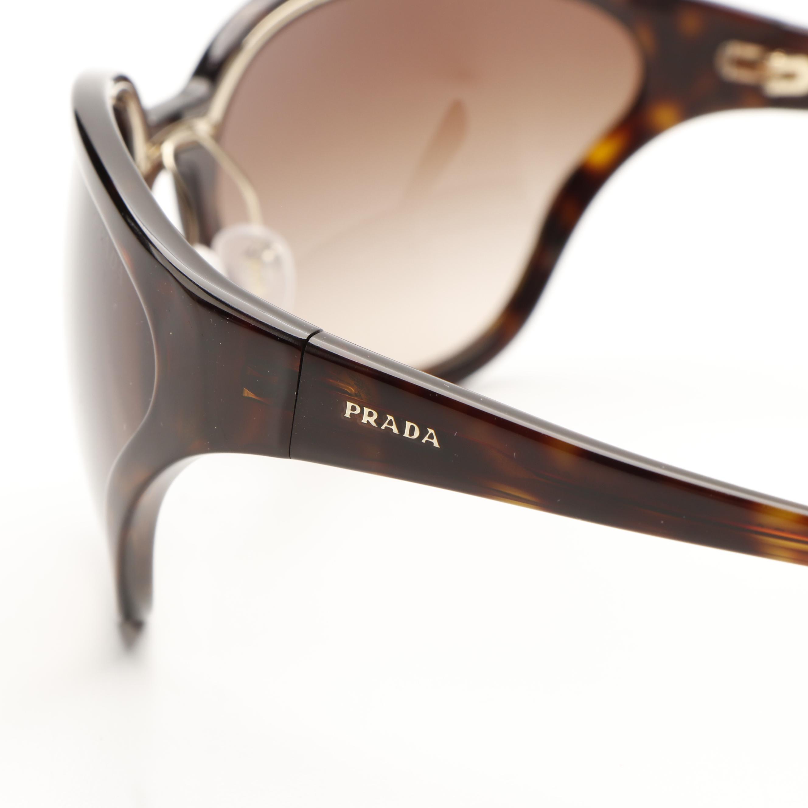 Prada PR22VS Butterfly Havana Brown Gradient Sunglasses With Case