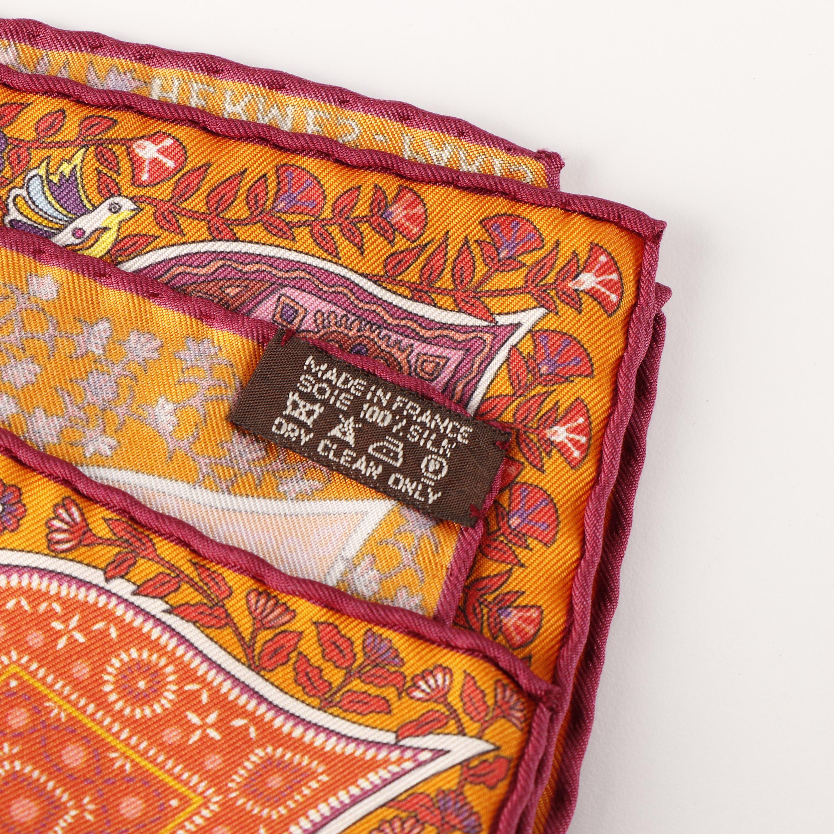 Hermès "L'Arbre de Vie" Scarf in Silk Twill