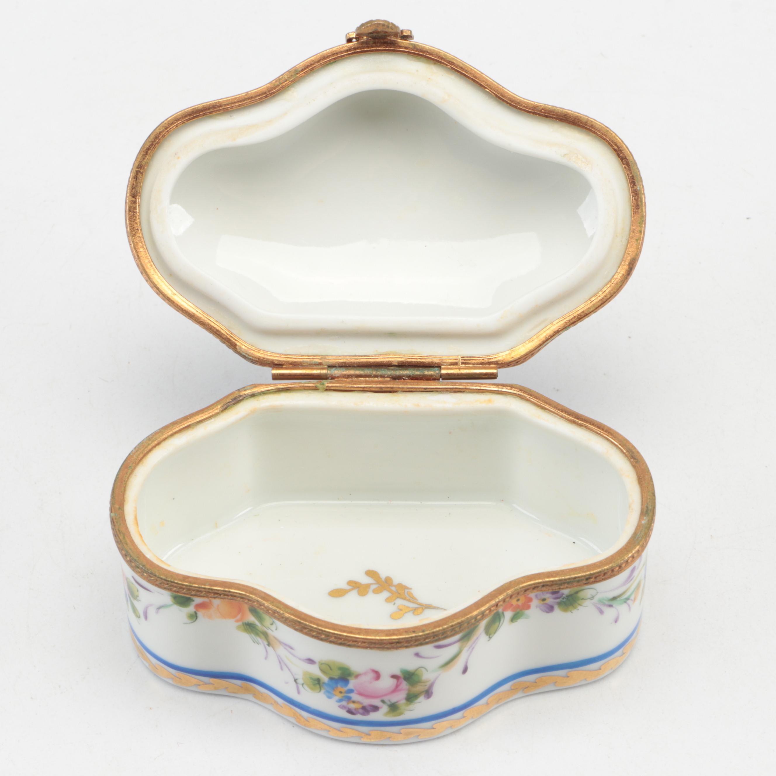 Puy de Dôme Judaica and Other French Porcelain Limoges Boxes