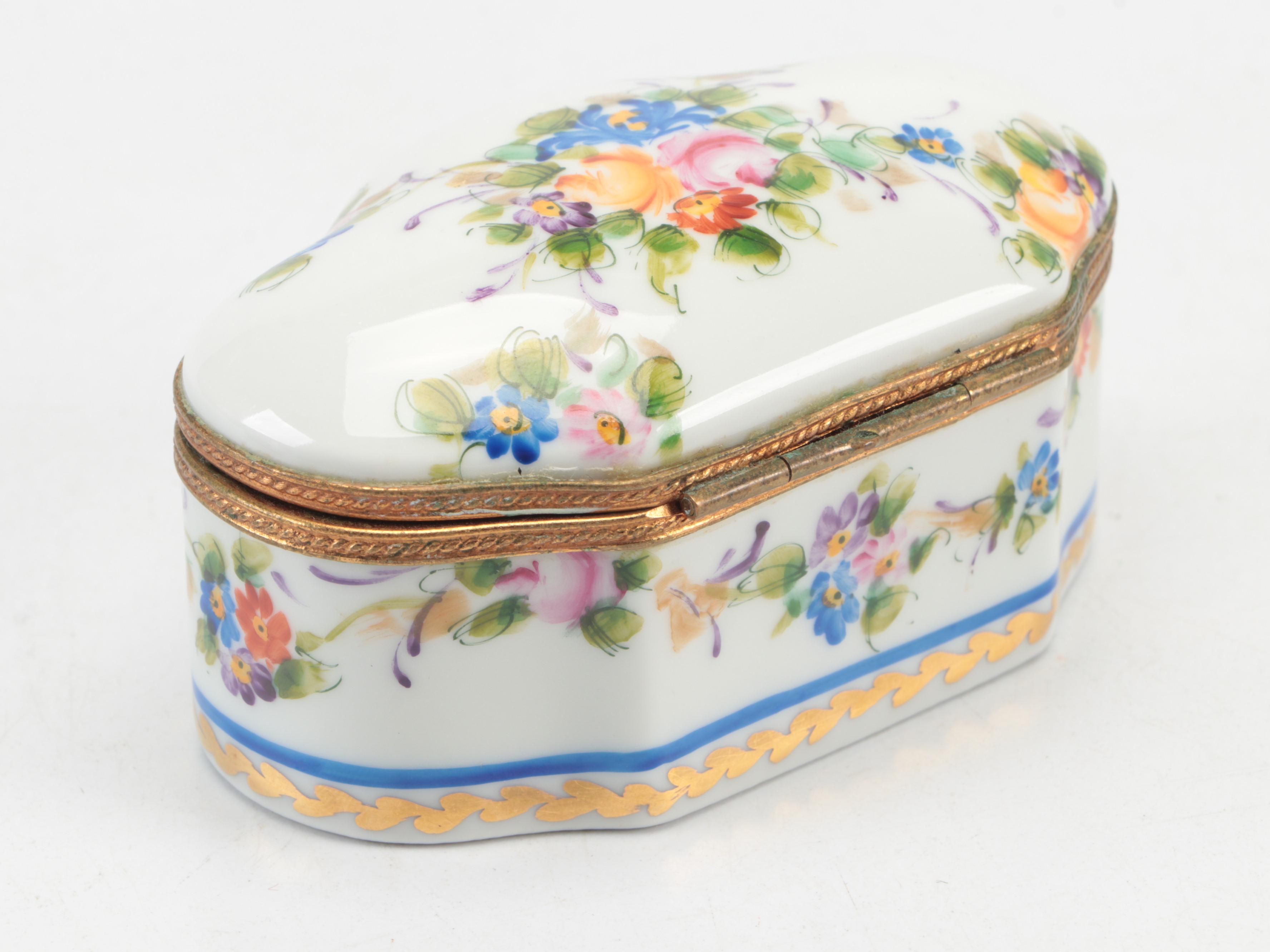 Puy de Dôme Judaica and Other French Porcelain Limoges Boxes