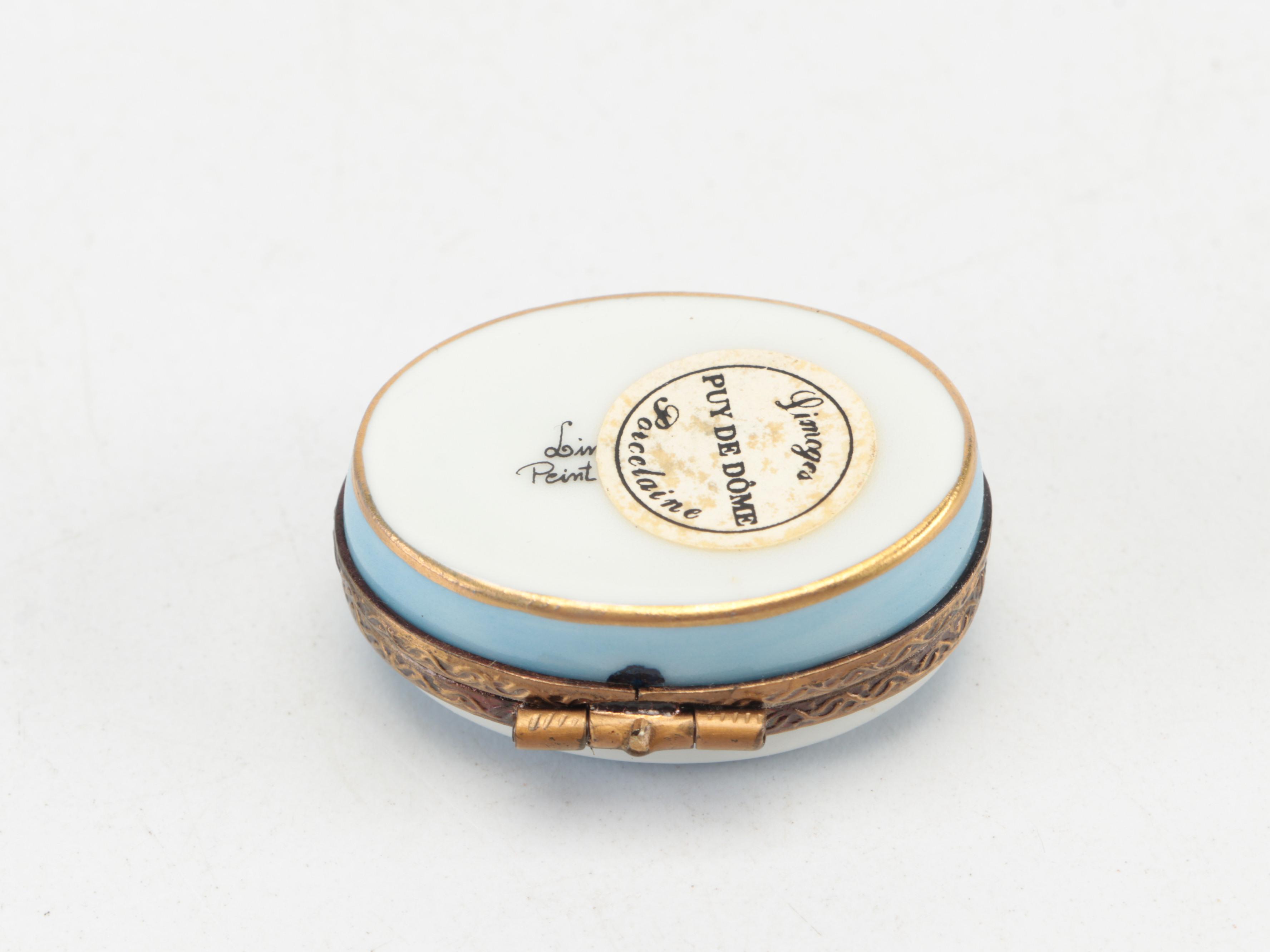 Puy de Dôme Judaica and Other French Porcelain Limoges Boxes