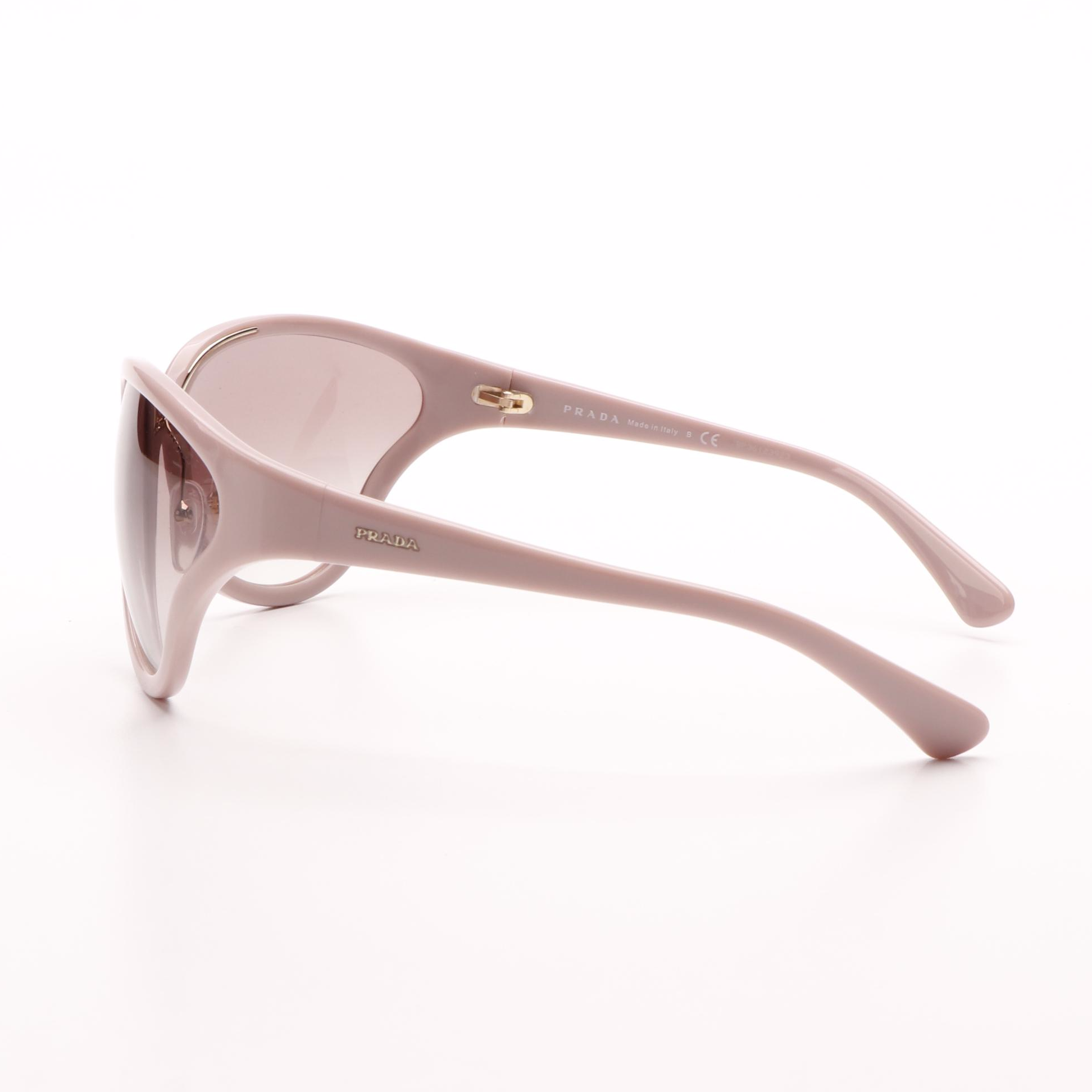 Prada SPR22V Butterfly Pink and Translucent Brown Gradient Sunglasses with Case
