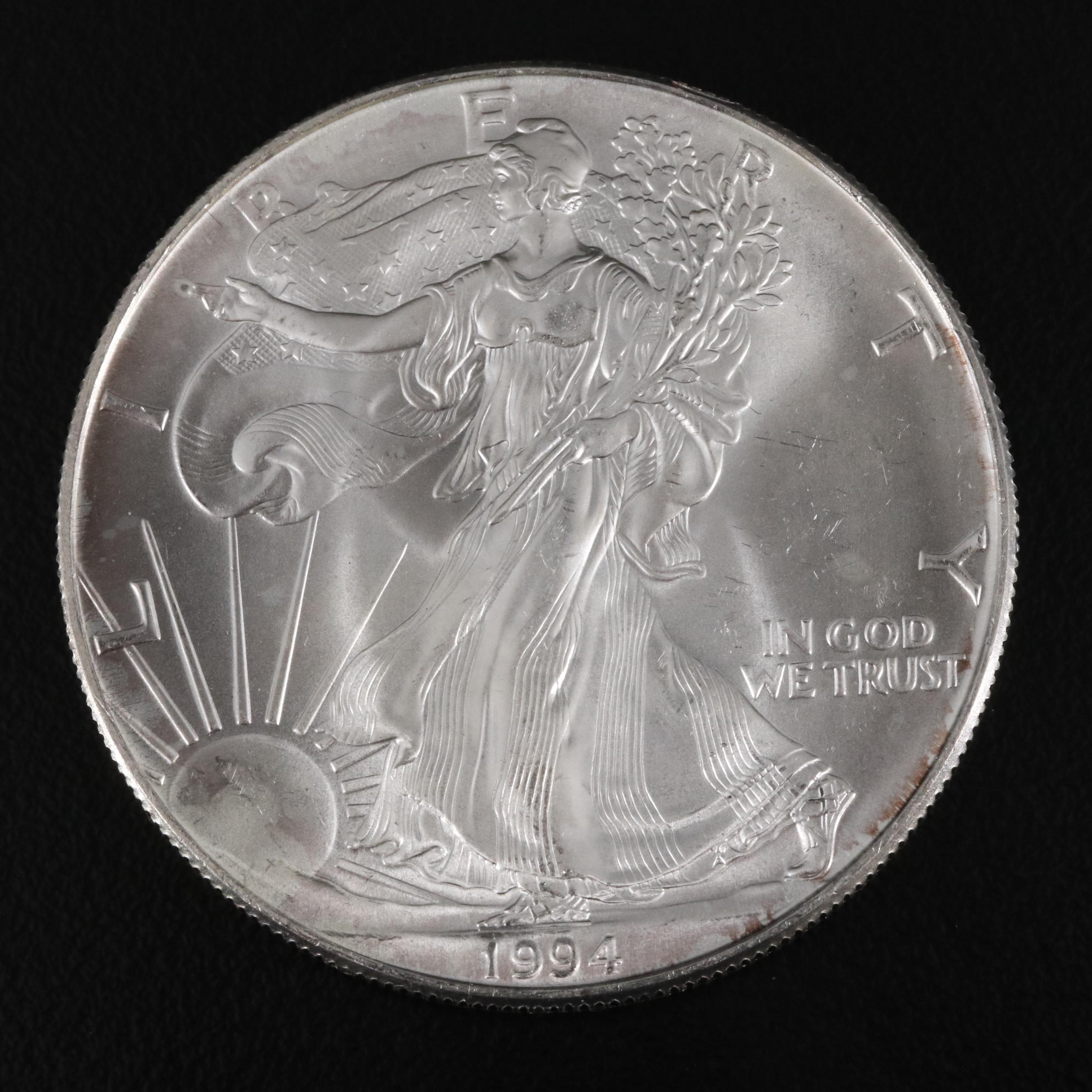 Roll of Twenty 1994 American Silver Eagles
