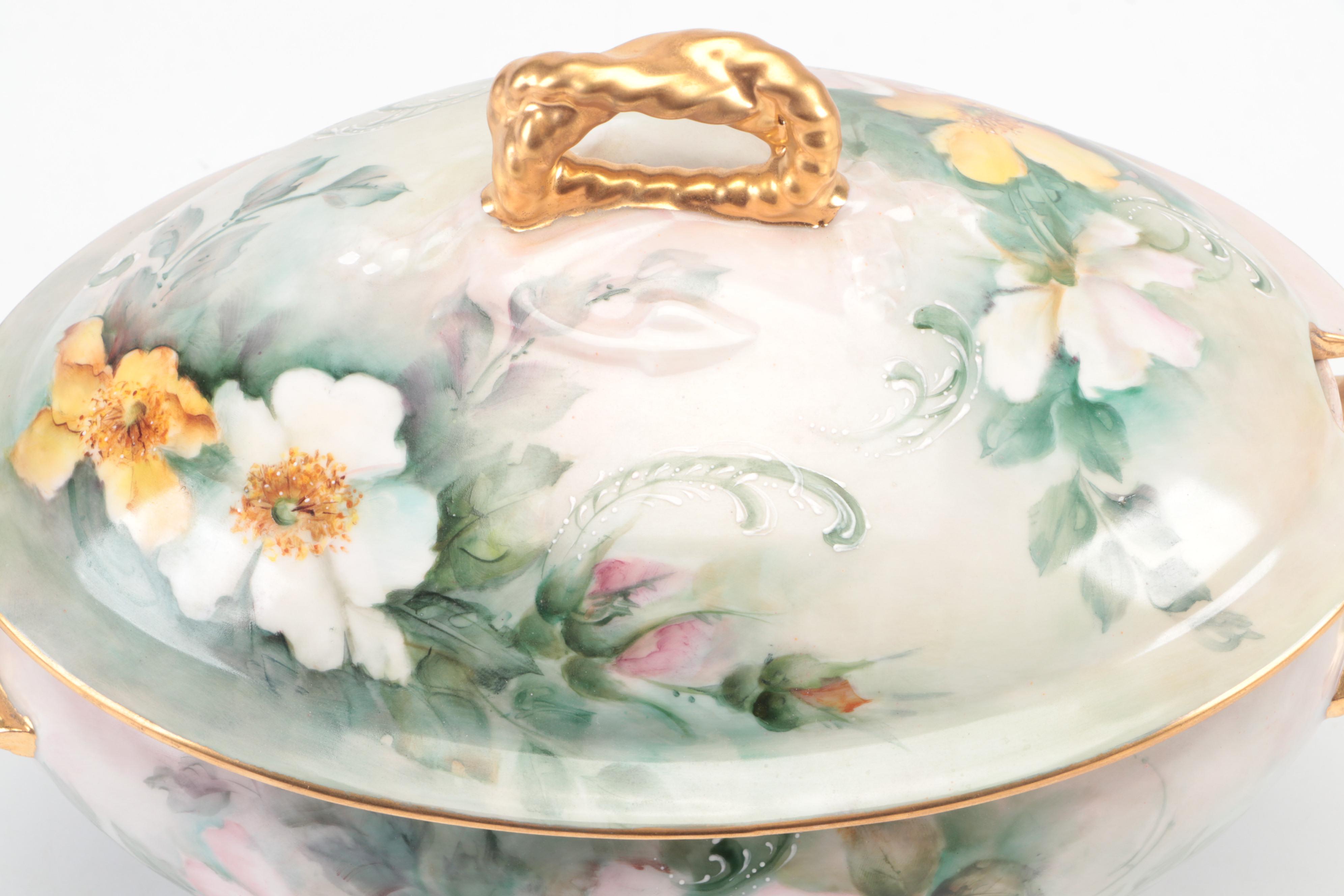 Haviland & Co. Hand-Painted Porcelain Tureen