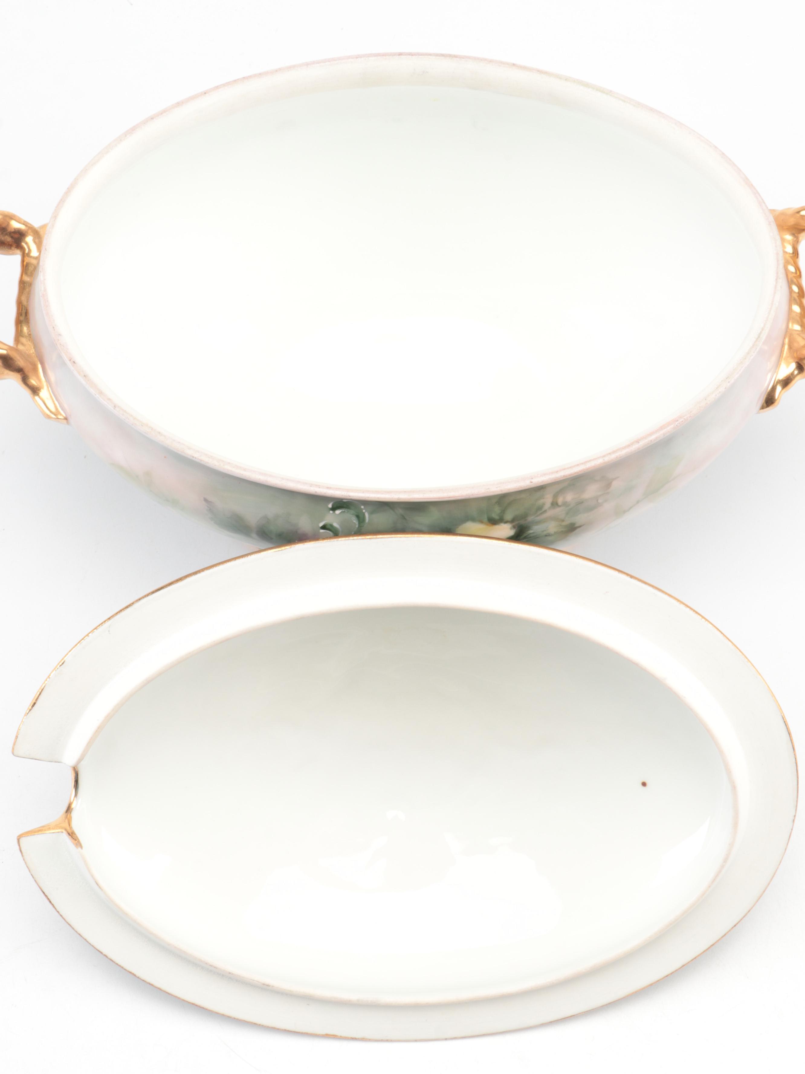 Haviland & Co. Hand-Painted Porcelain Tureen