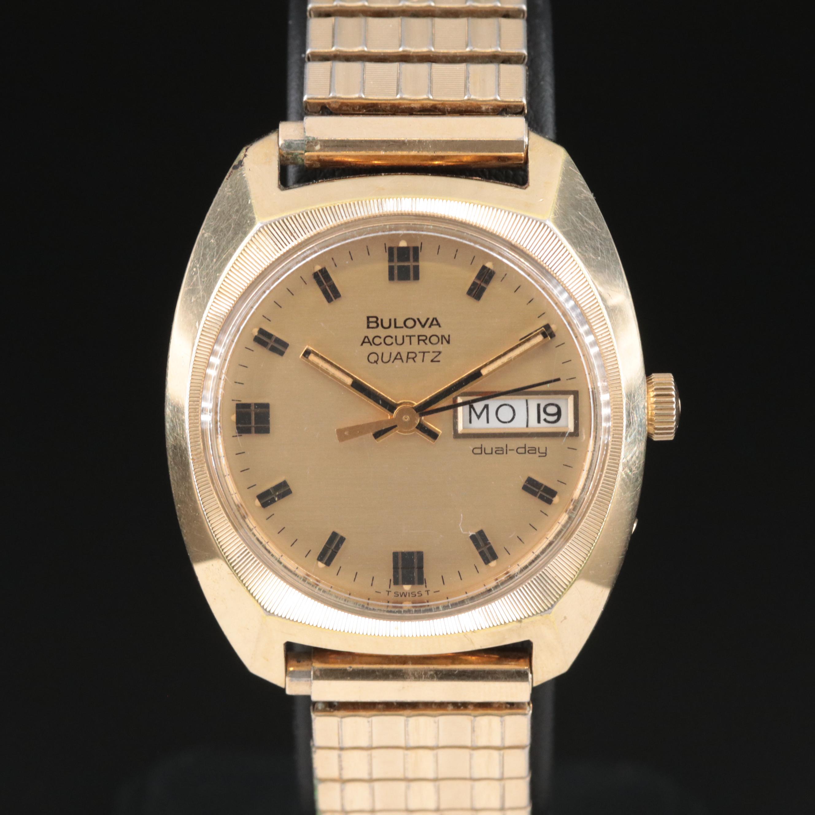 1977 Bulova Accutron Quartz Day-Date Watch