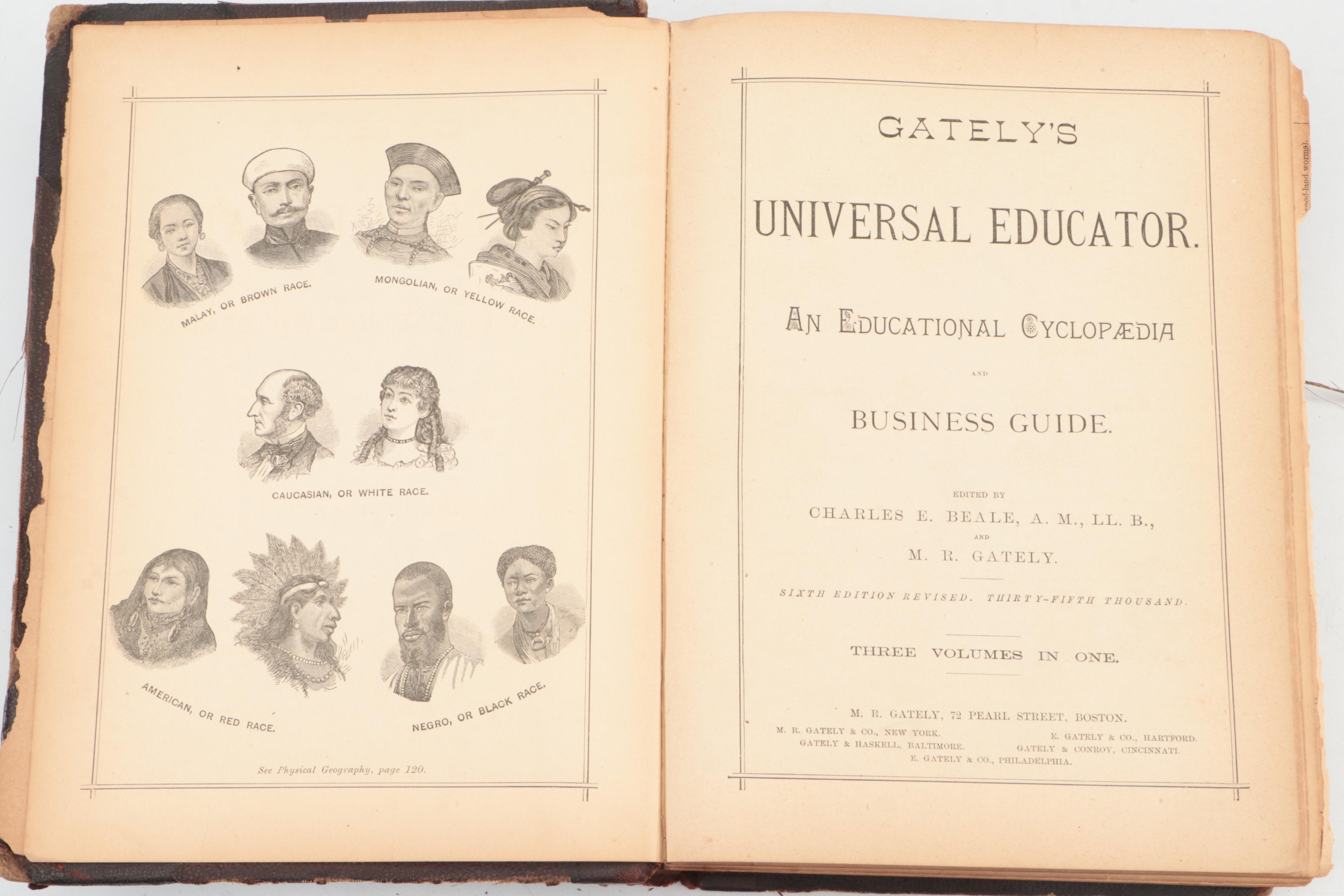 Illustrated "Gately's Universal Educator: An Educational Cyclopædia," 1883