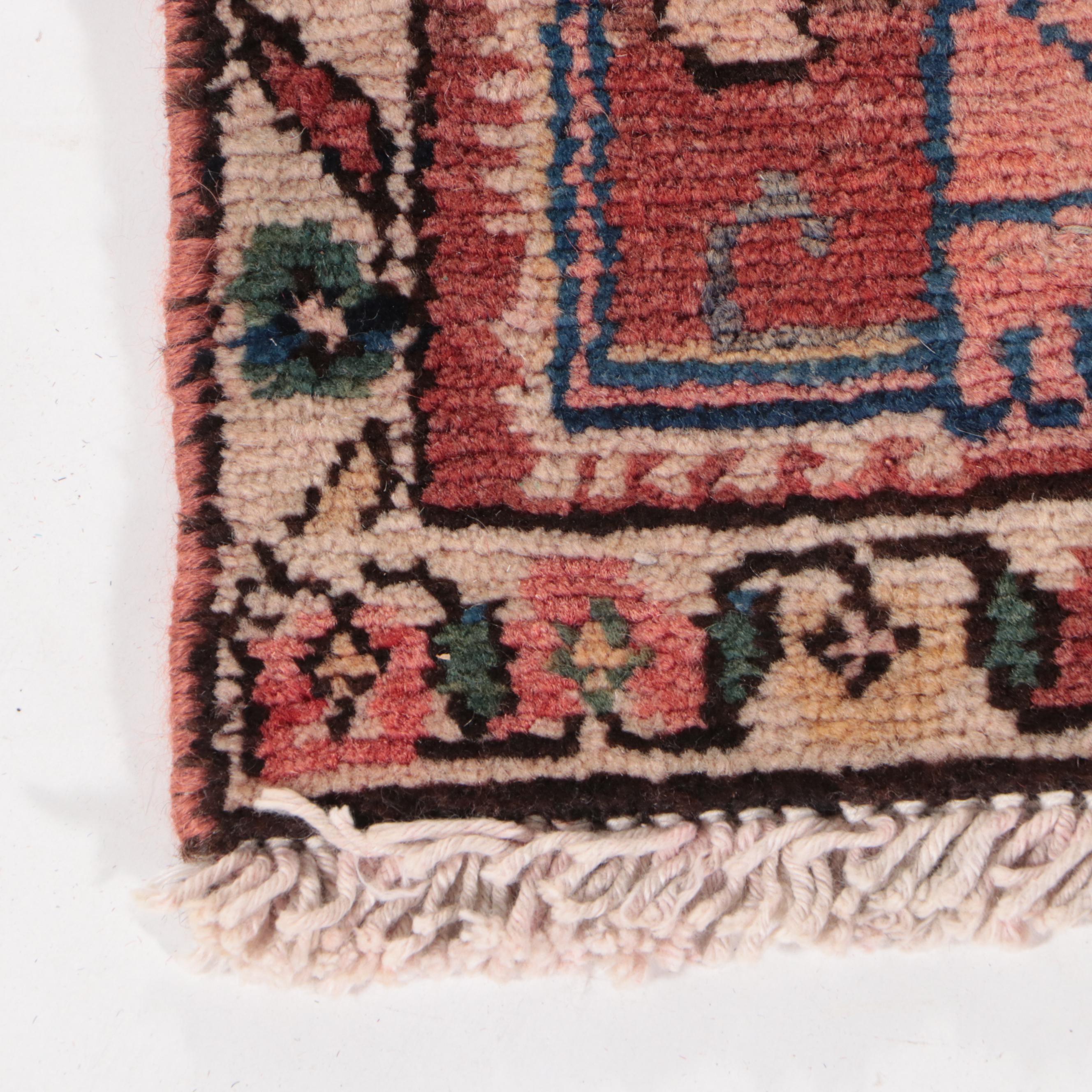 4'1 x 6'11 Hand-Knotted Persian Kashmar Area Rug