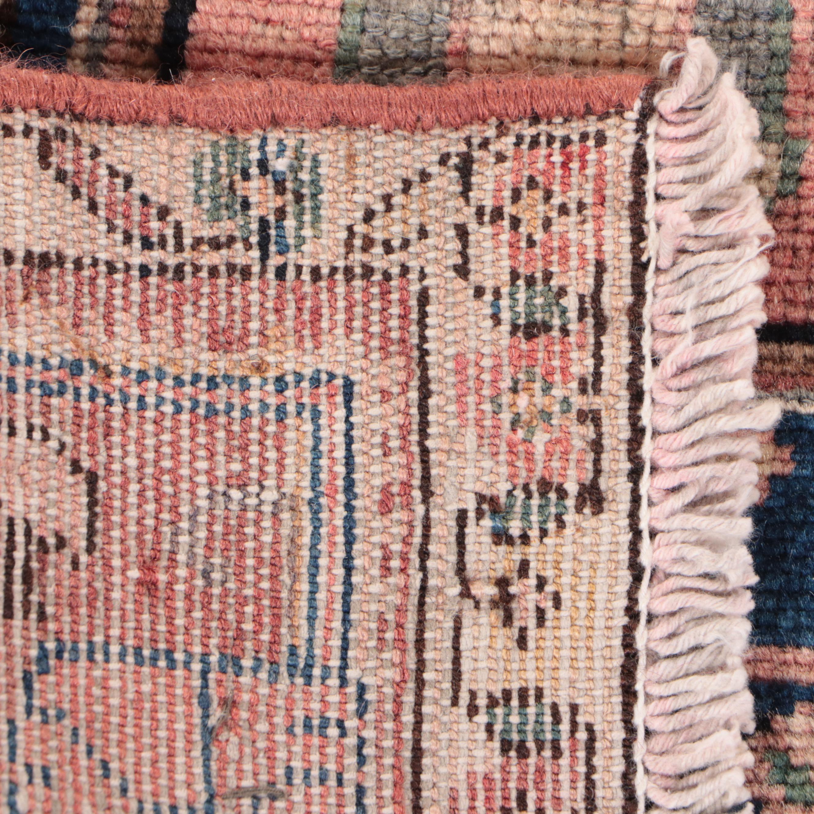 4'1 x 6'11 Hand-Knotted Persian Kashmar Area Rug