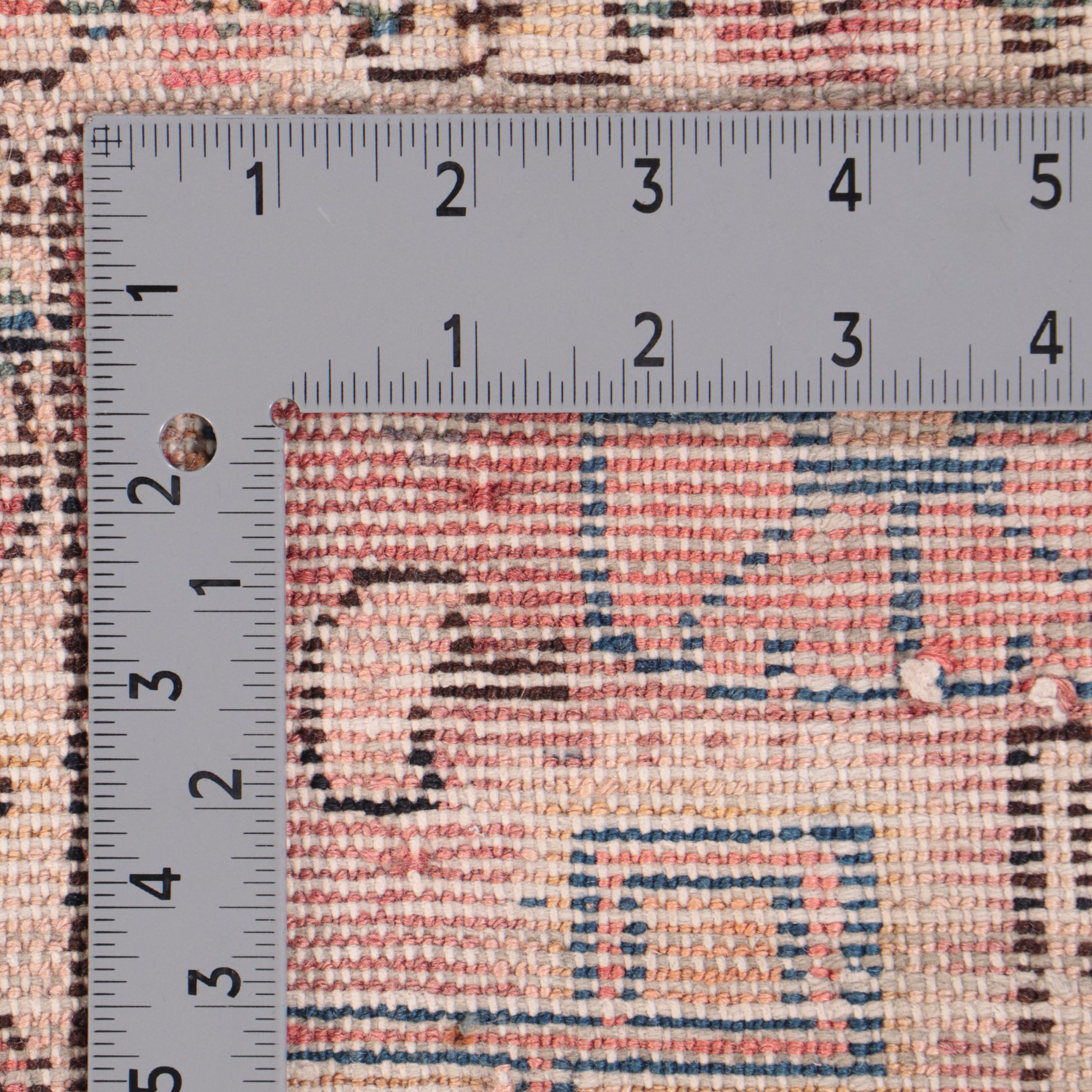 4'1 x 6'11 Hand-Knotted Persian Kashmar Area Rug