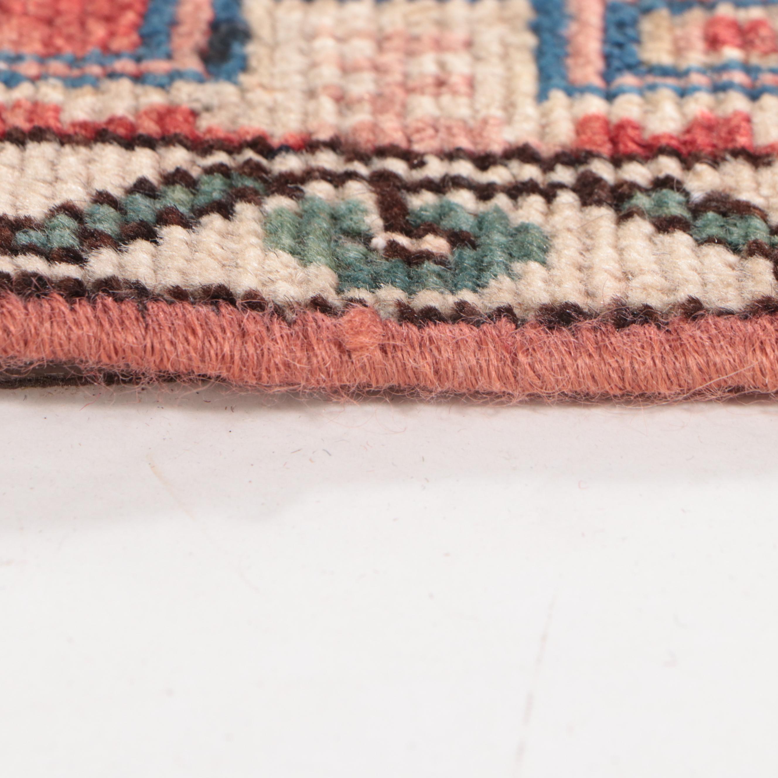 4'1 x 6'11 Hand-Knotted Persian Kashmar Area Rug