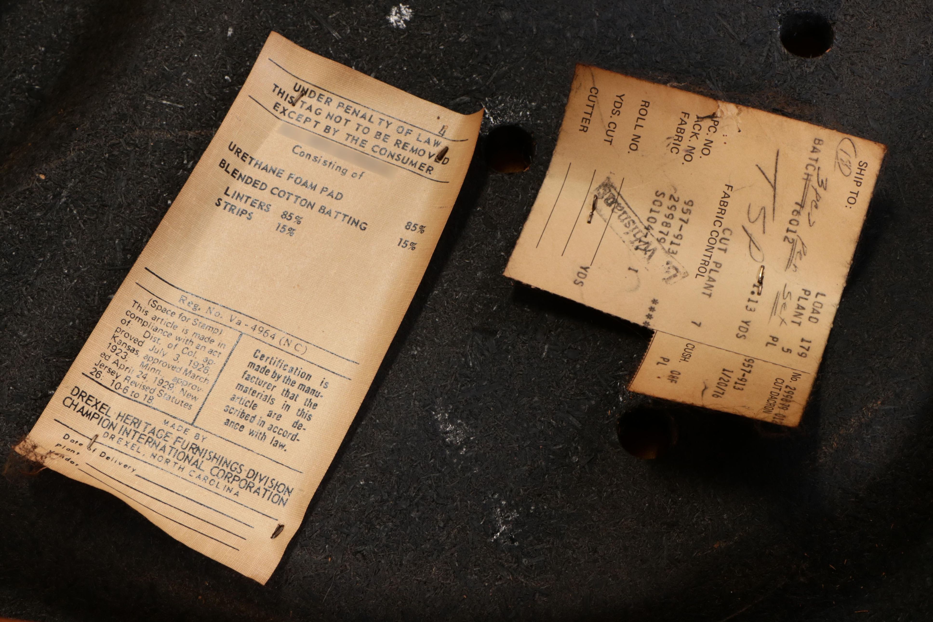 Drexel-Heritage "Woodbriar" Modernist Seven-Piece Dining Set, 1970s