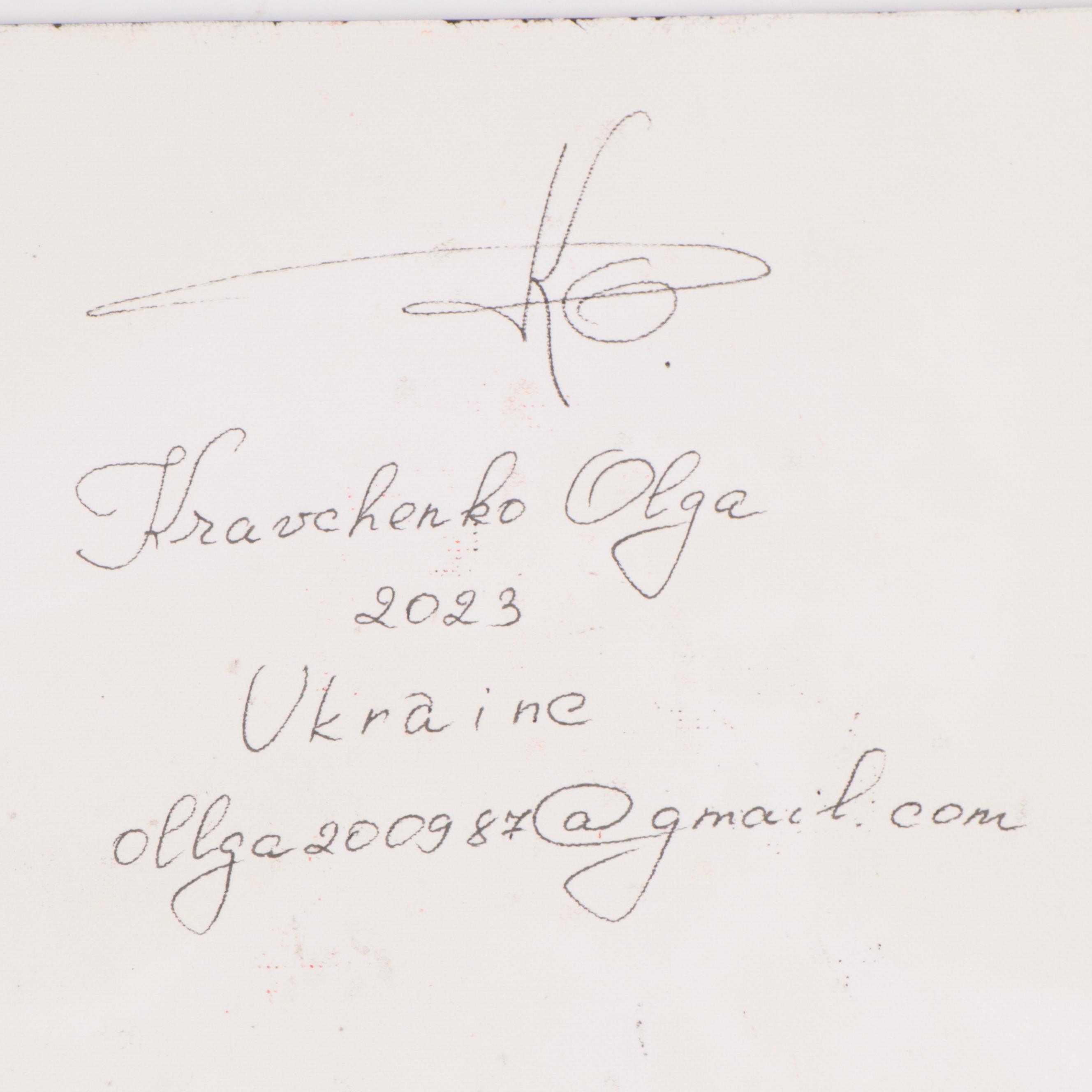 Kravchenko Olga Oil Painting of Rooster, 2023