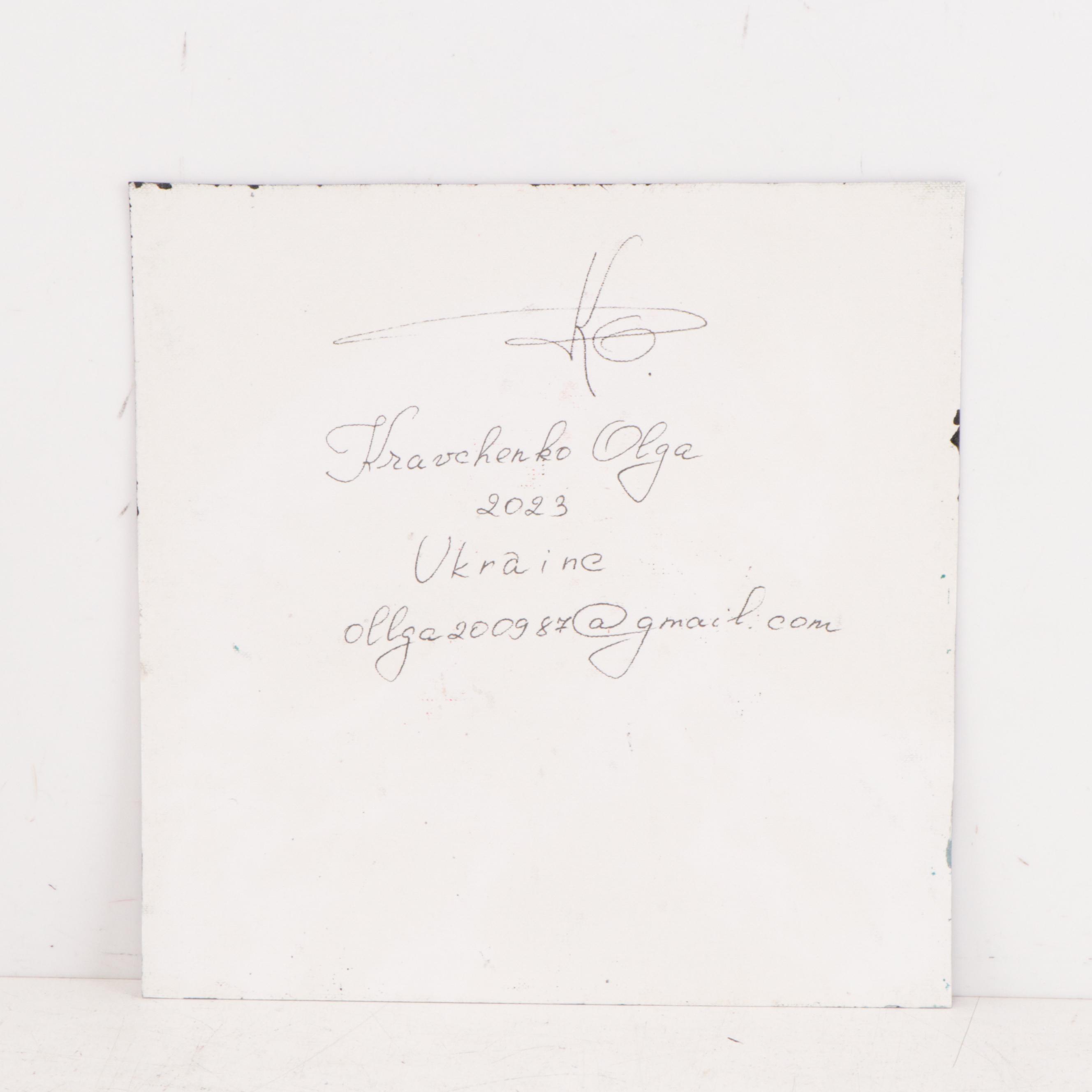 Kravchenko Olga Oil Painting of Rooster, 2023