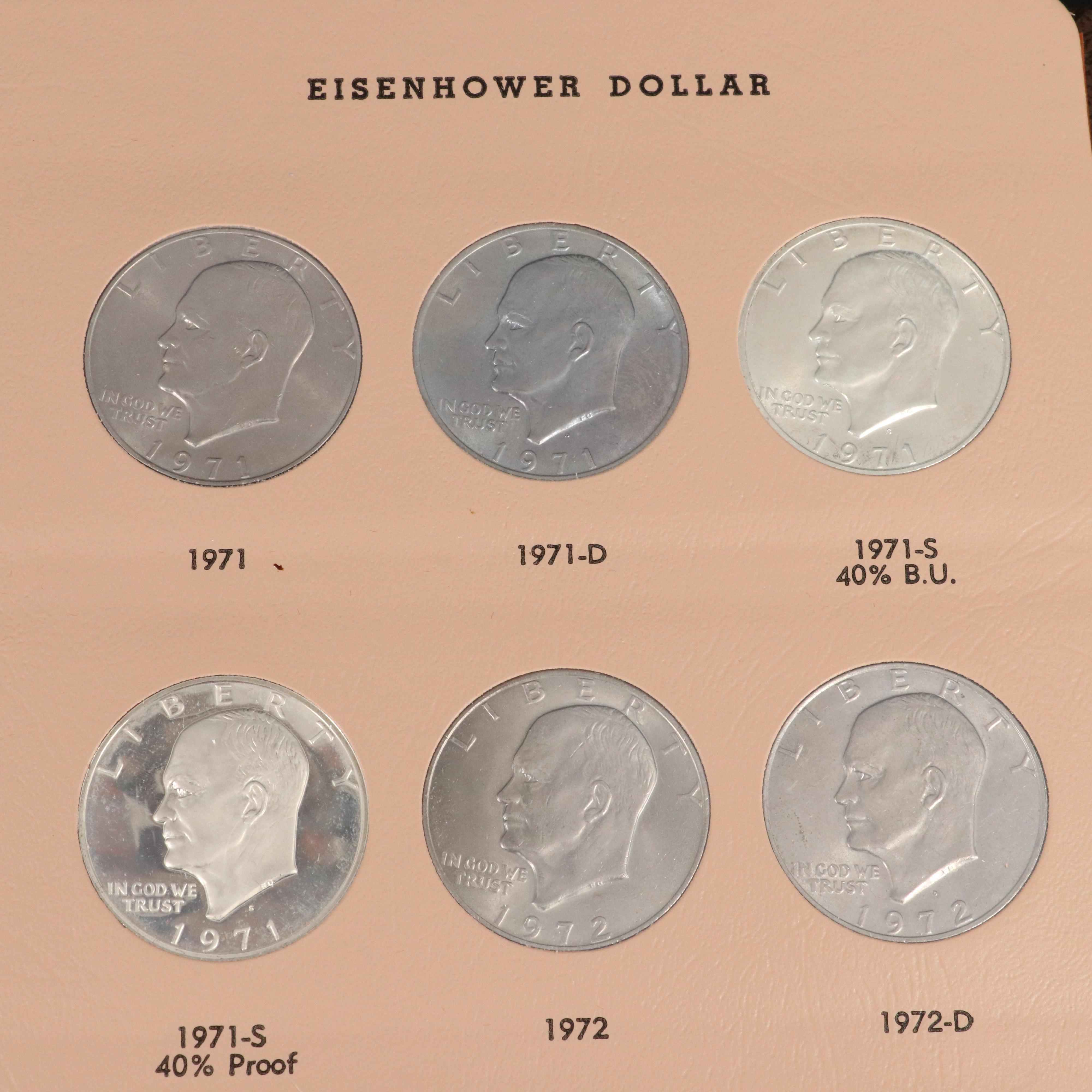 Complete Eisenhower Dollar Collection
