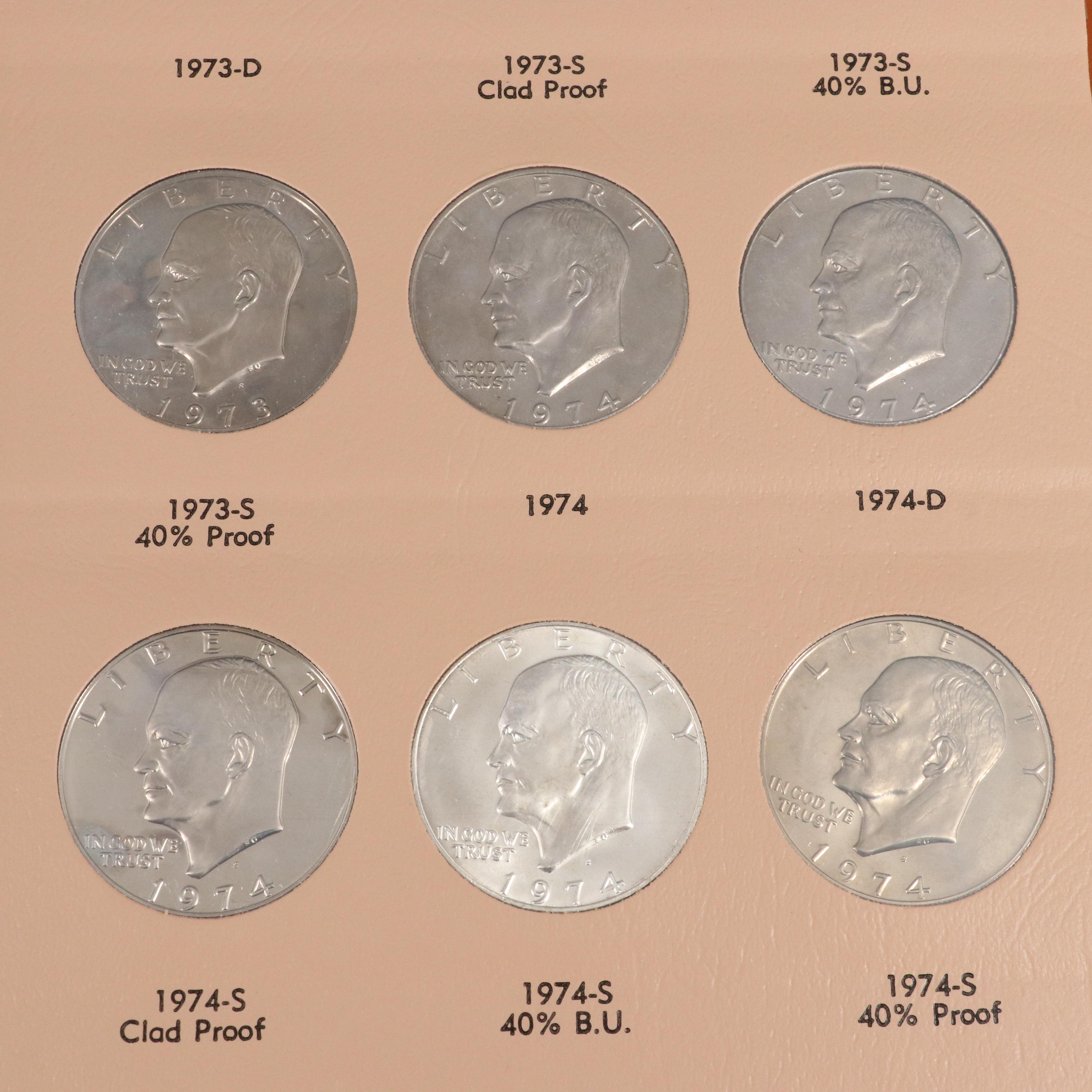 Complete Eisenhower Dollar Collection