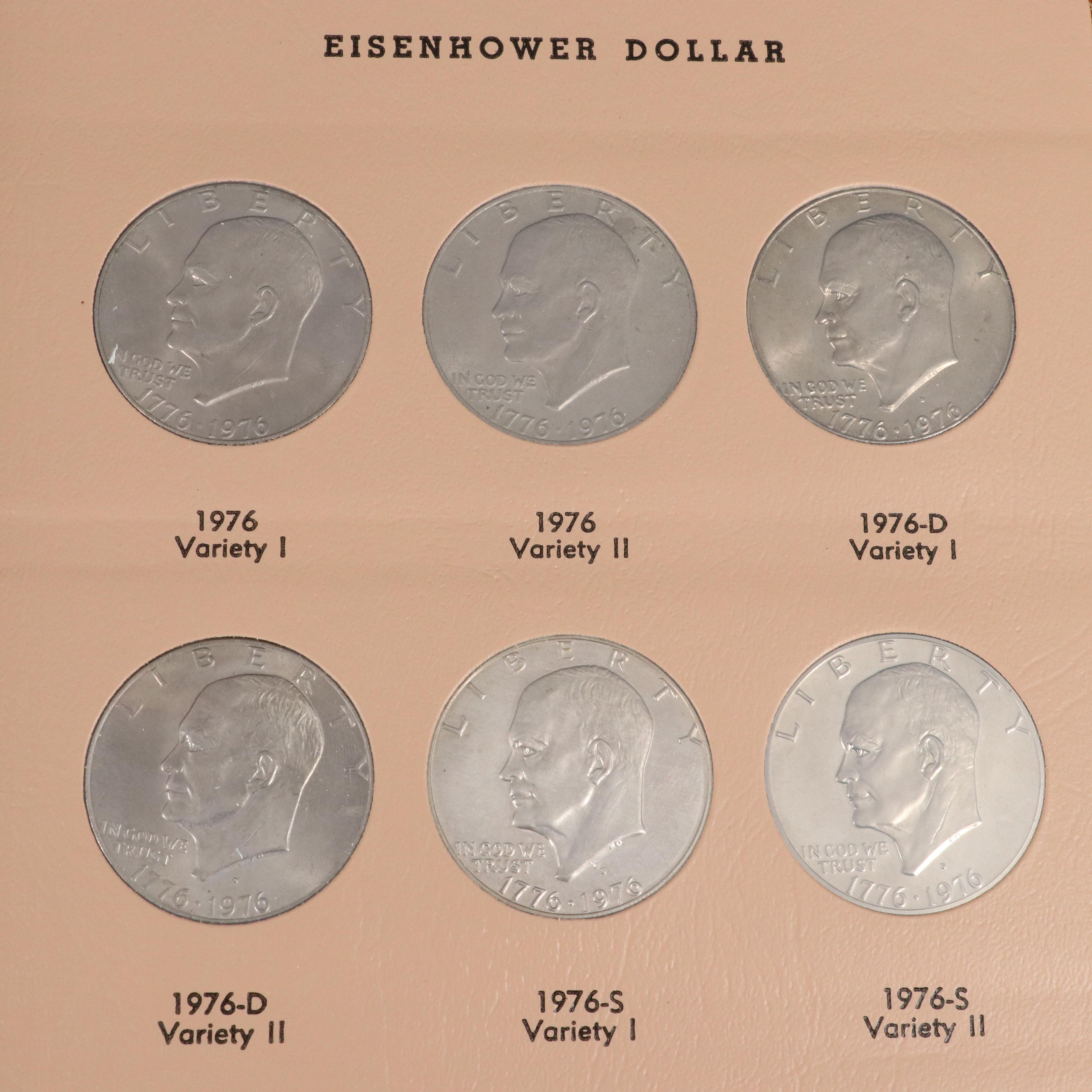 Complete Eisenhower Dollar Collection