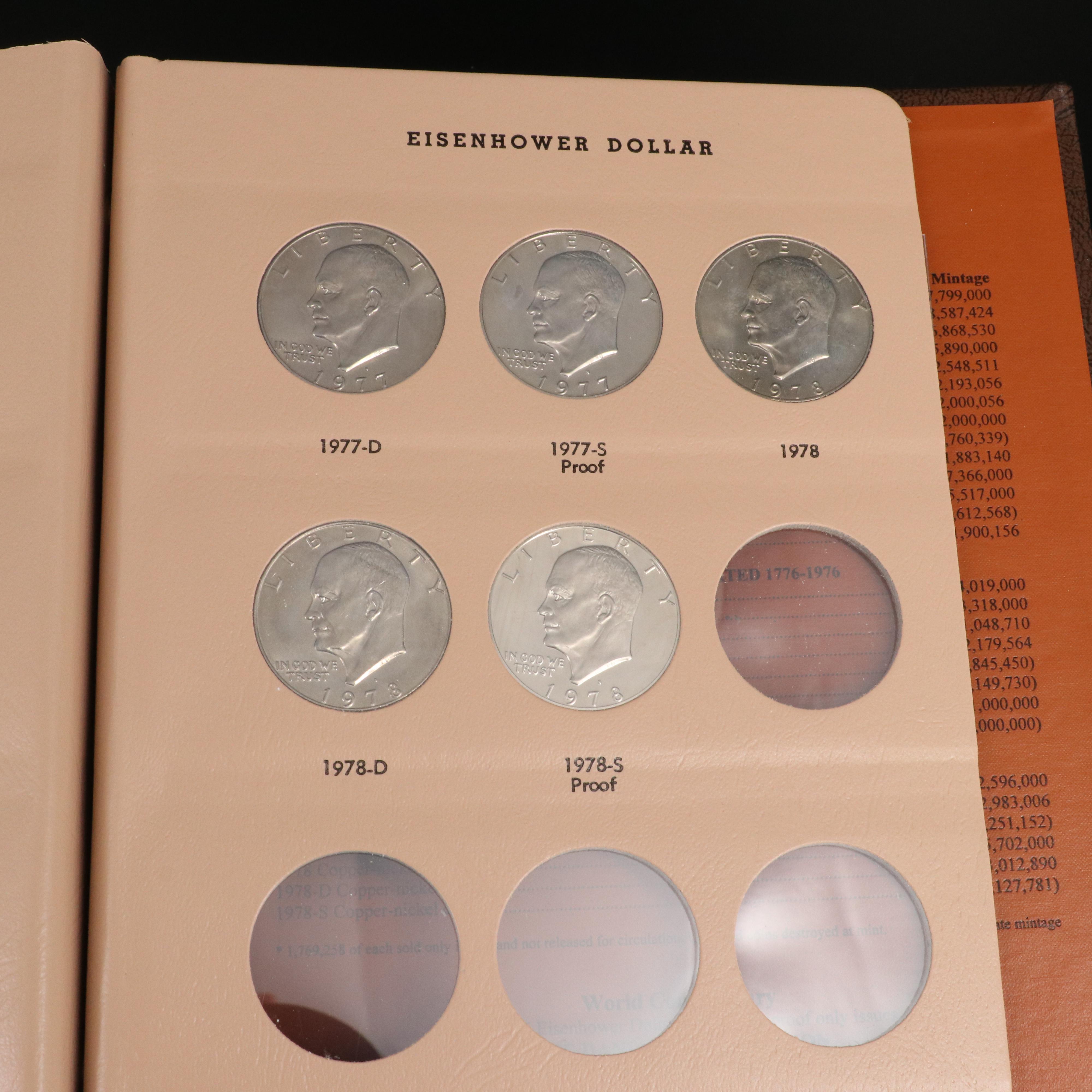 Complete Eisenhower Dollar Collection