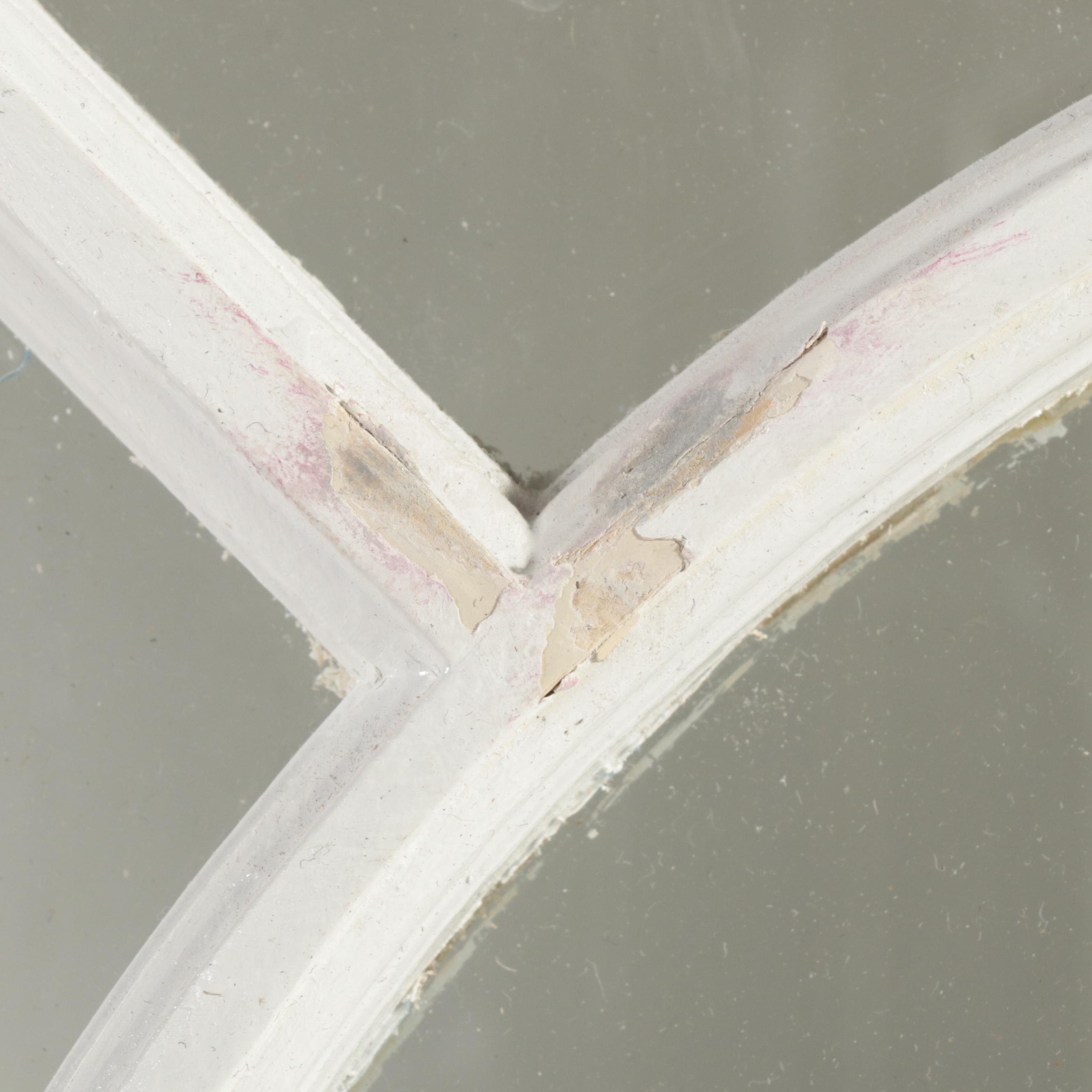 Federal Style White-Painted Corner Cabinet, 20th Century