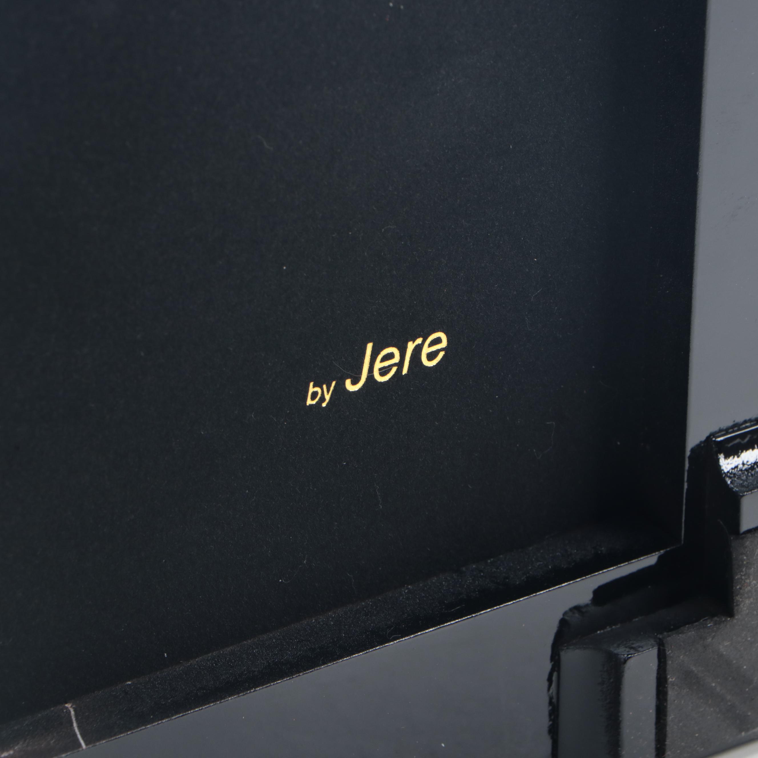 High Gloss Jere Hardwood Jewelry Chest with Chocolate Interior