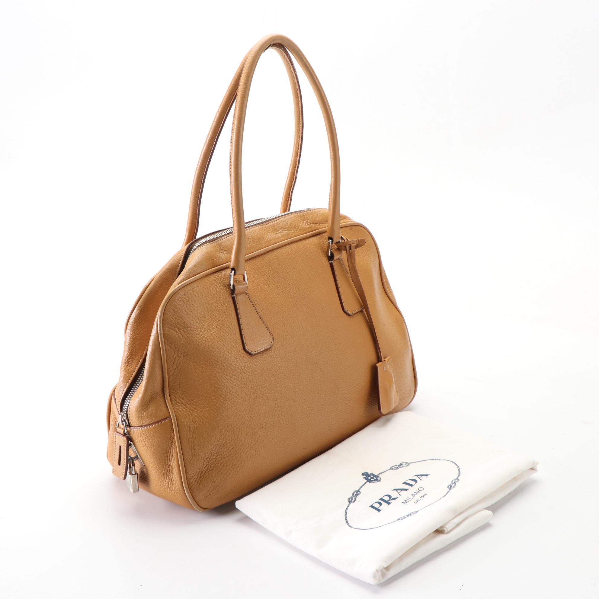 Prada Vitello Daino Leather Handbag