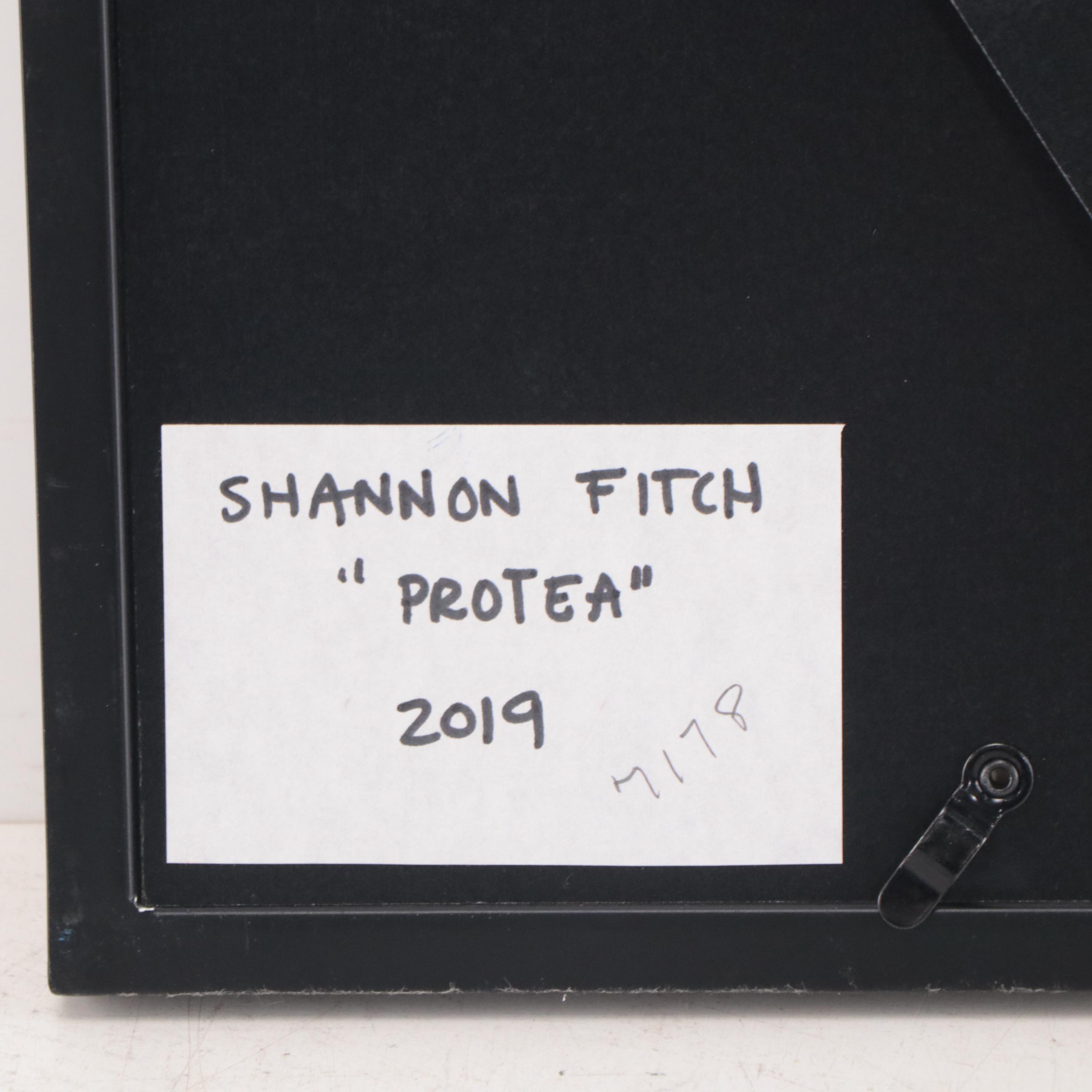 Shannon Fitch Ink and Gouache Illustration "Protea," 2019