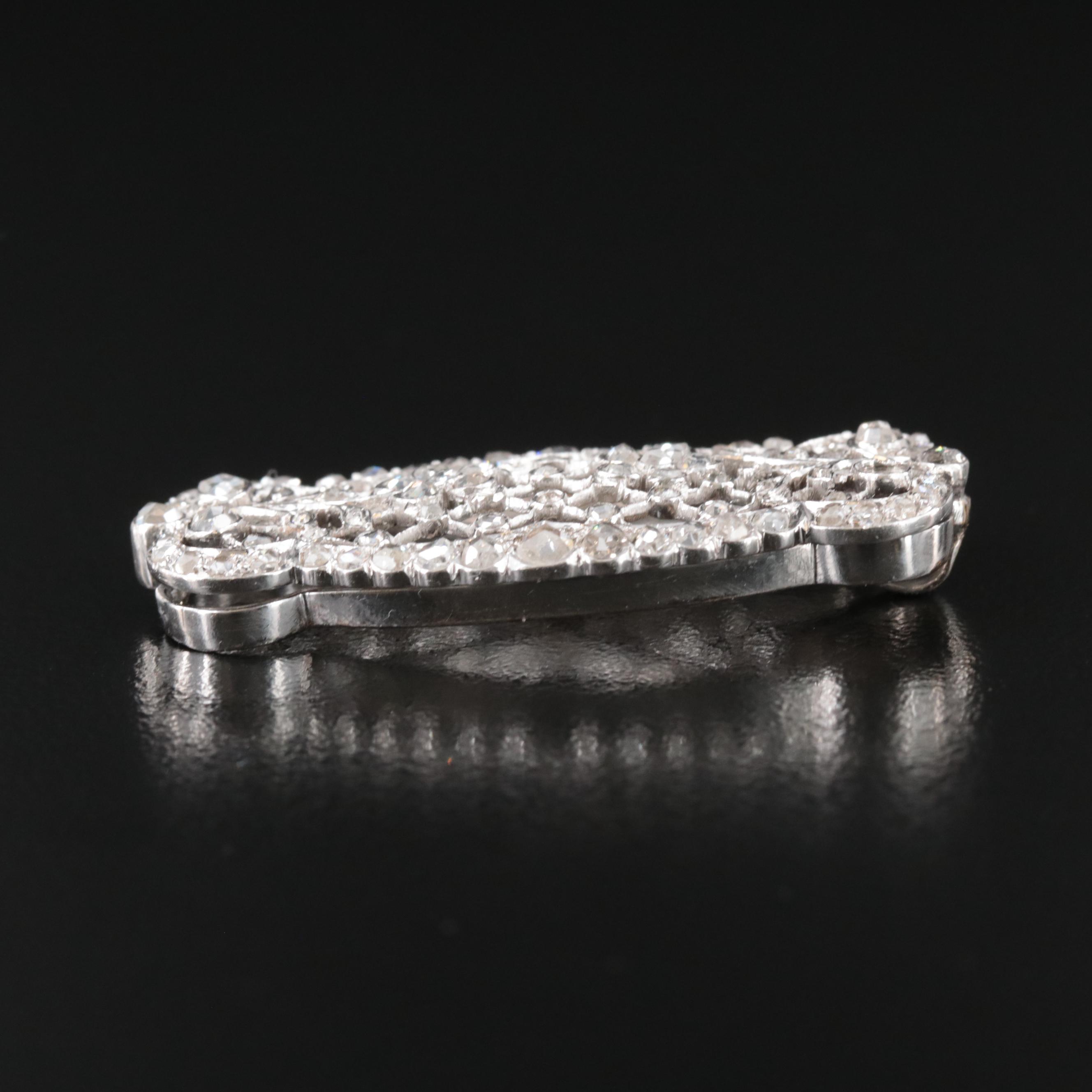 18K and Platinum 0.76 CTW Diamond Pendant