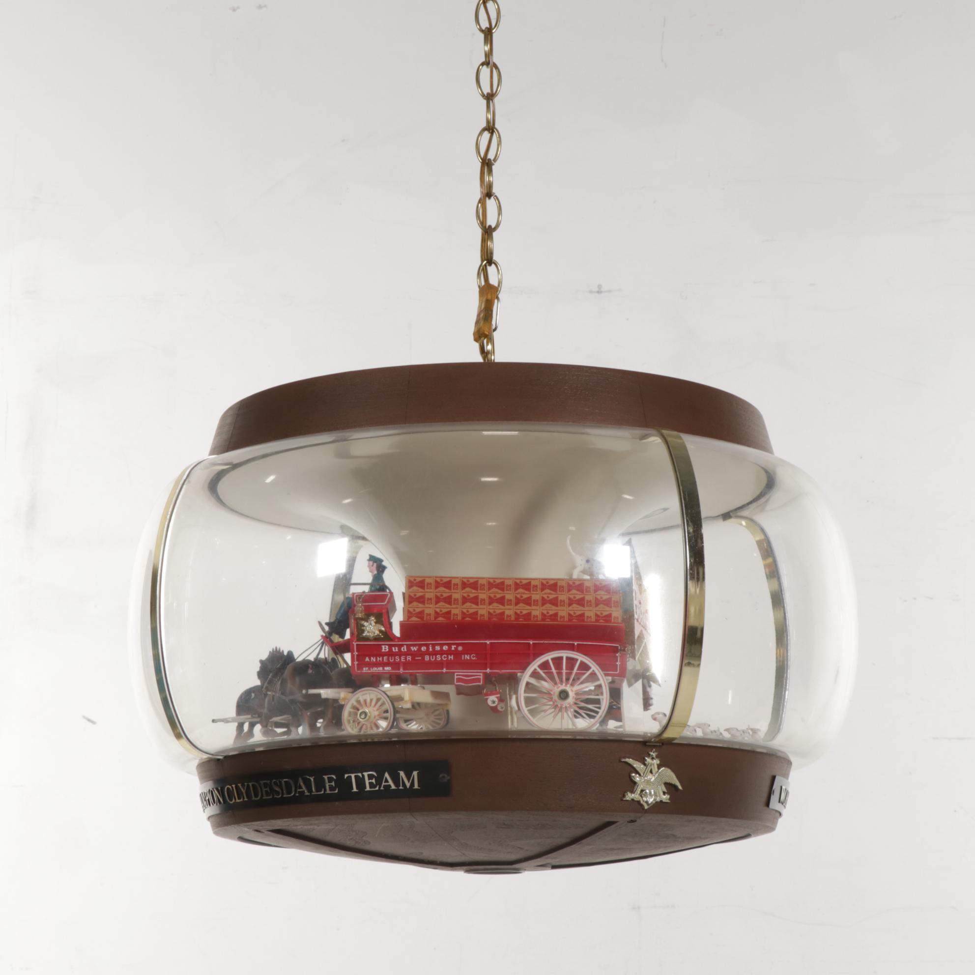 Budweiser Clydesdale Parade Advertising Light Pendant