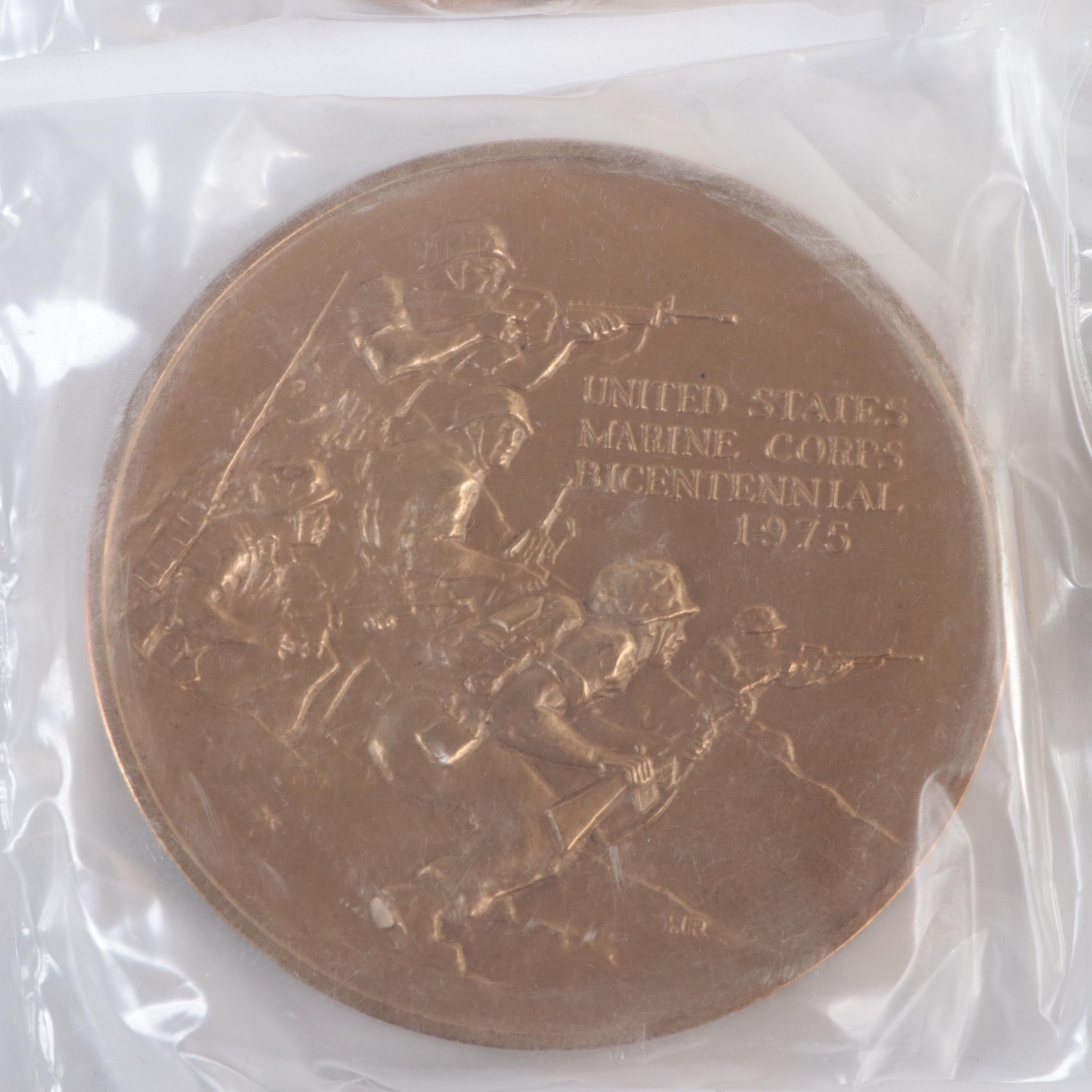 Bicentennial Medallions for United States Army, Navy, and Marines with More
