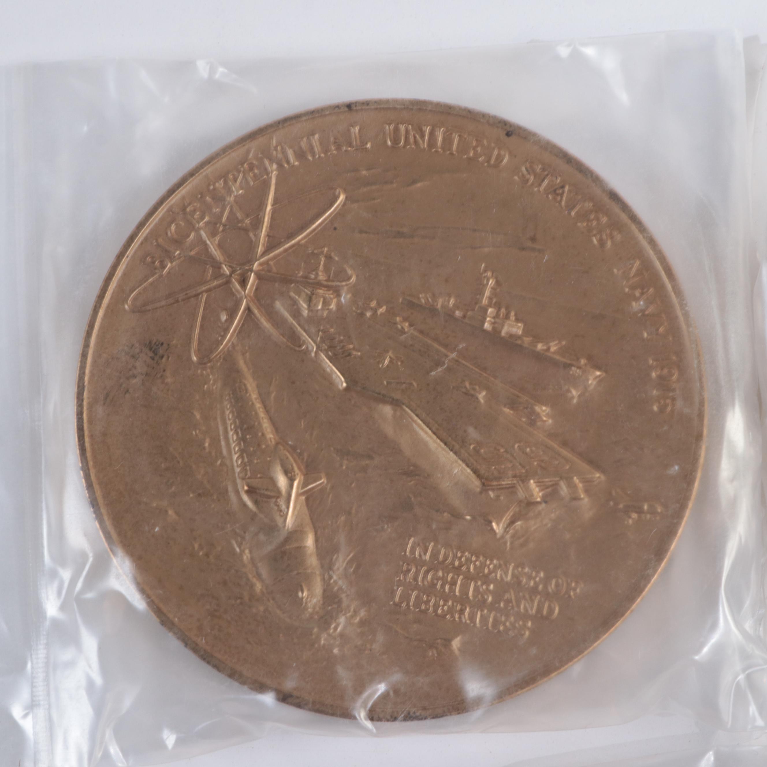 Bicentennial Medallions for United States Army, Navy, and Marines with More