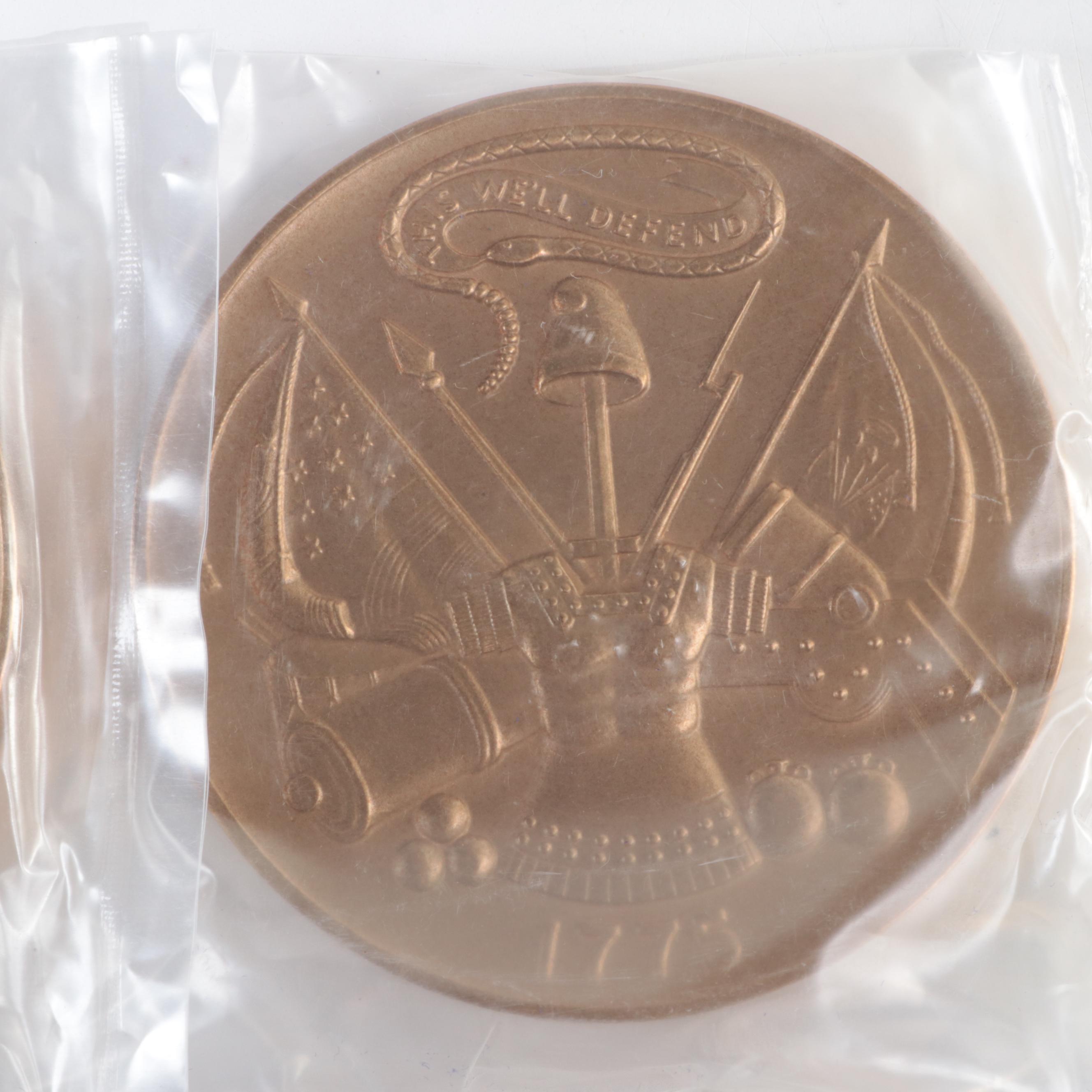 Bicentennial Medallions for United States Army, Navy, and Marines with More