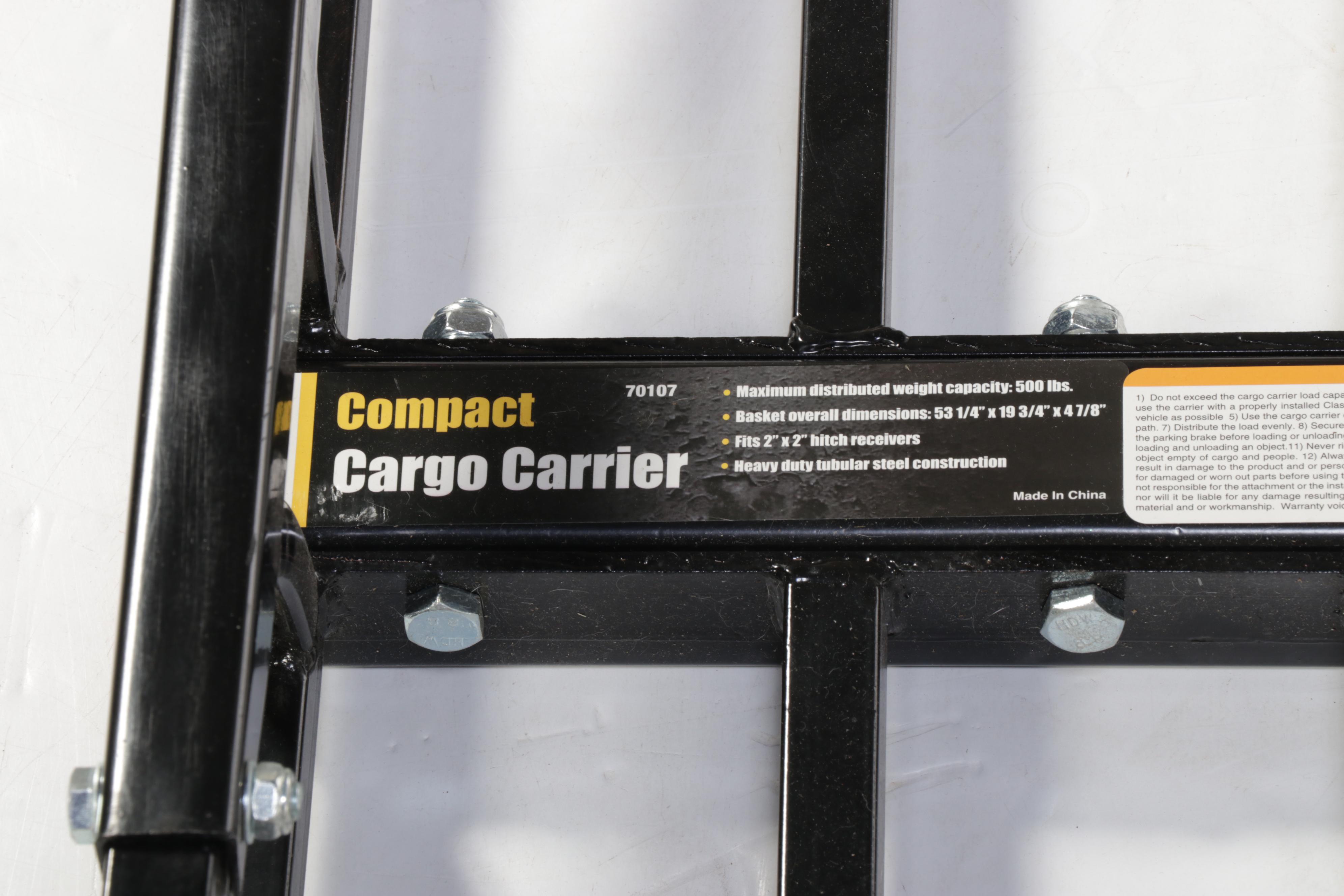 MaxxHaul Powder-Coated Steel Compact Hitch Cargo Carrier