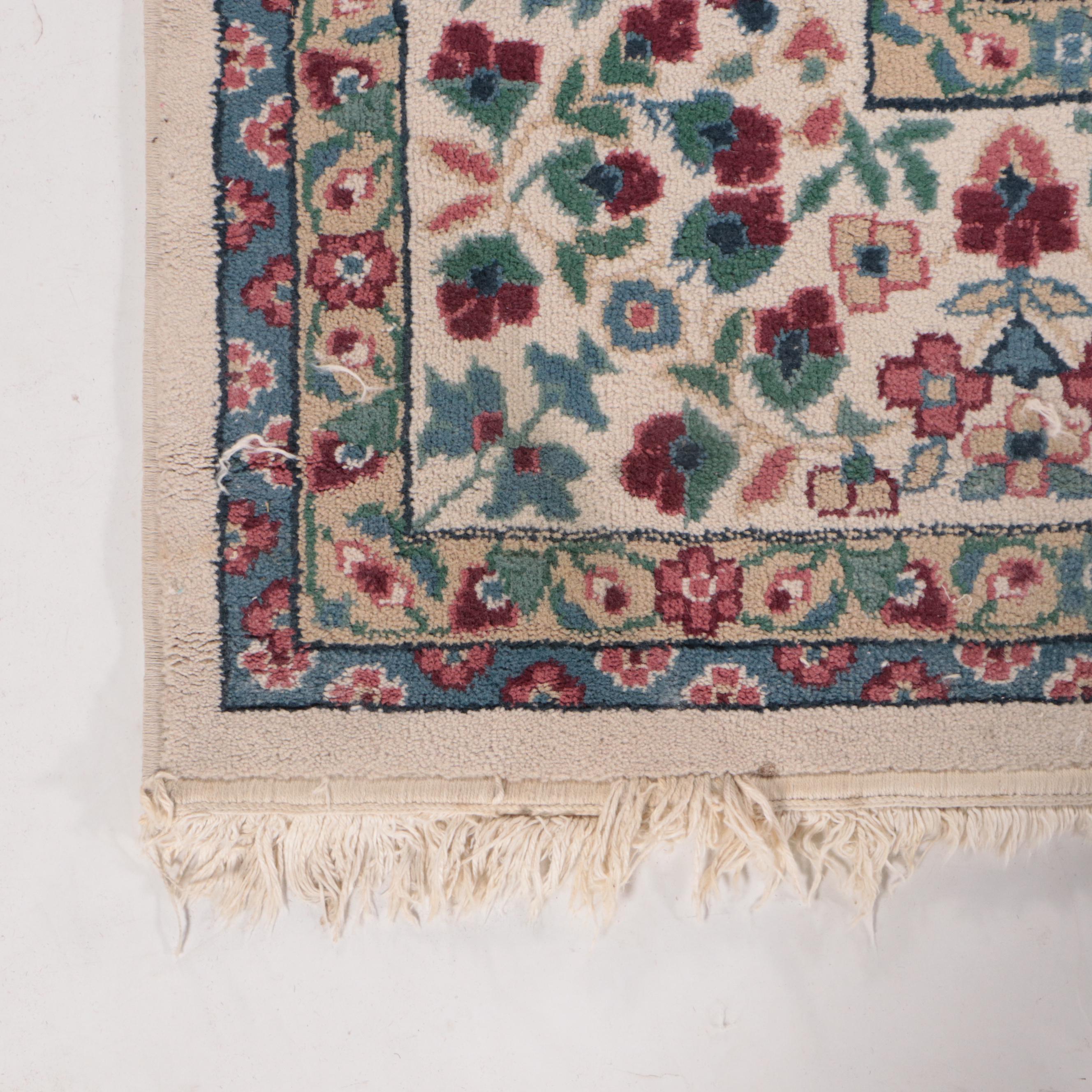 7'8 x 11' Machine Made Persian Style Floral Area Rug EBTH