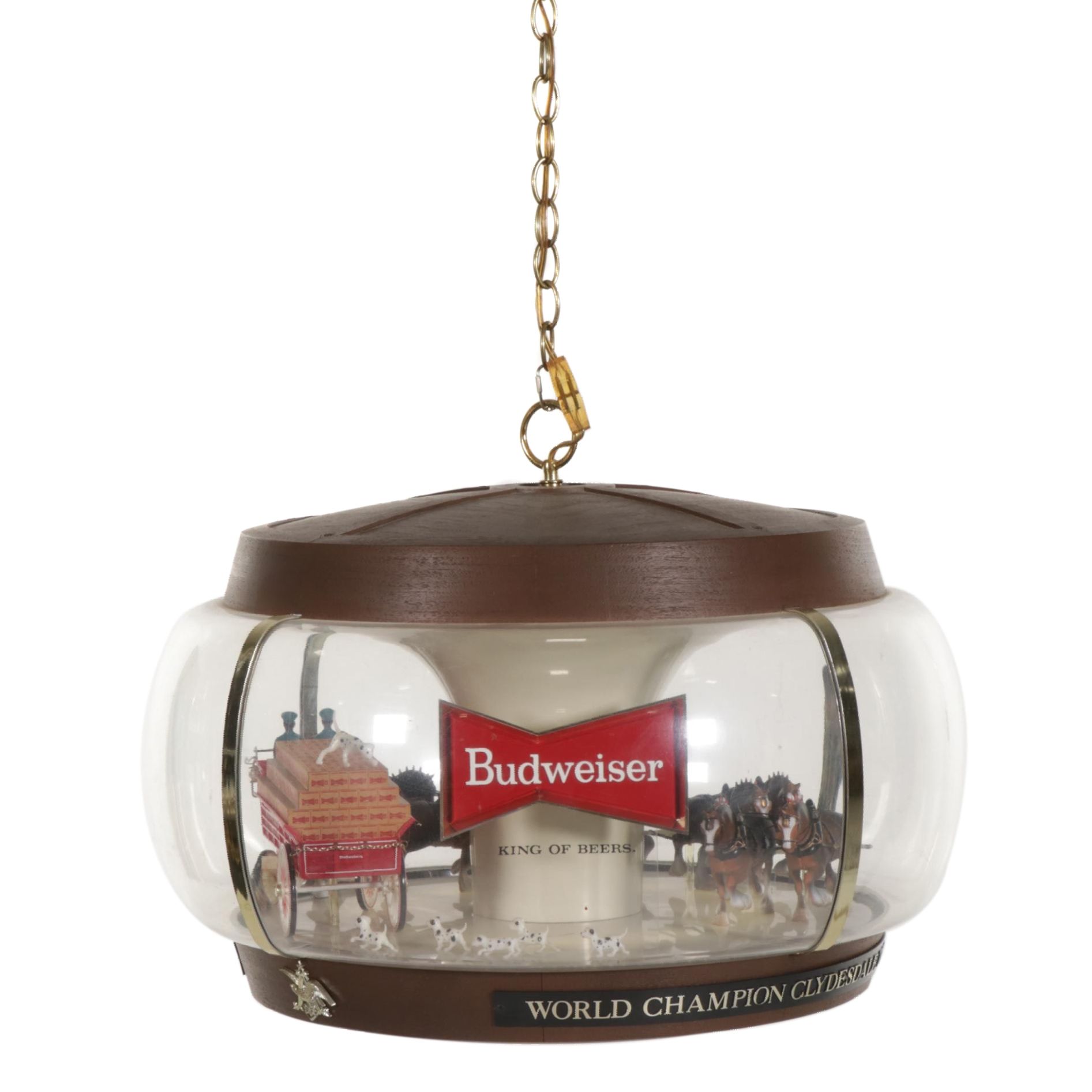 Budweiser Clydesdale Parade Advertising Light Pendant