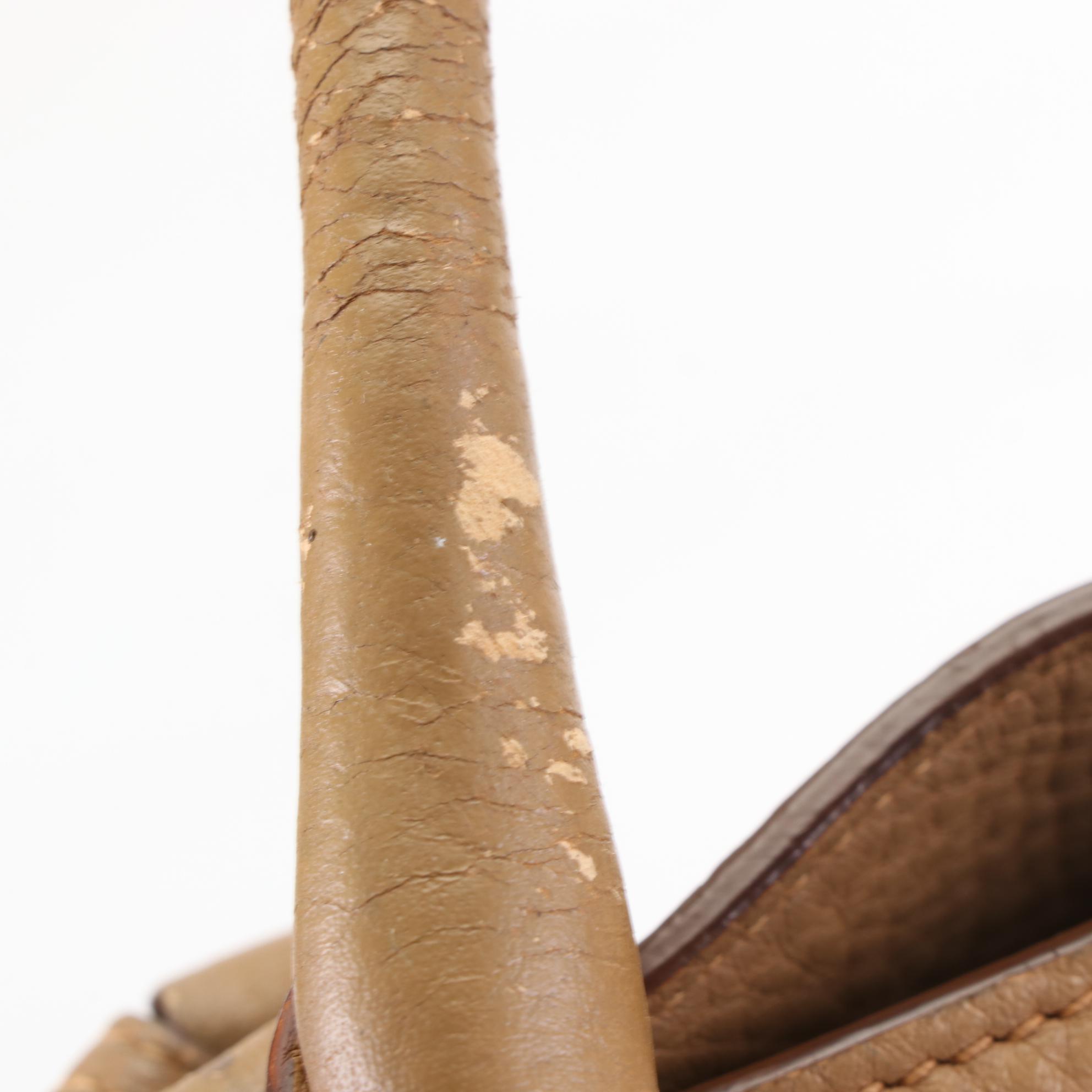 Prada Two-Way Bag in Tan Vitello Daino Leather