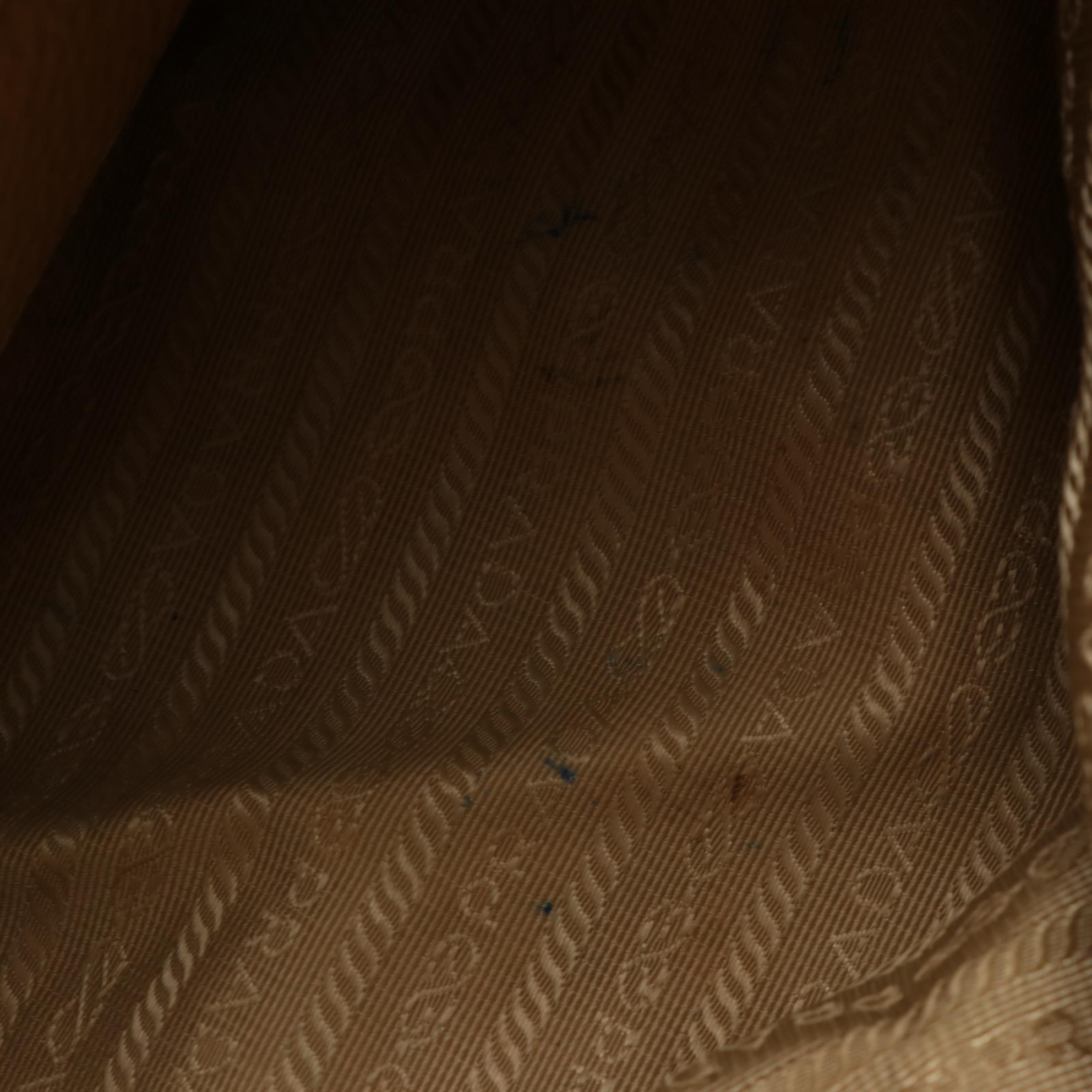 Prada Two-Way Bag in Tan Vitello Daino Leather