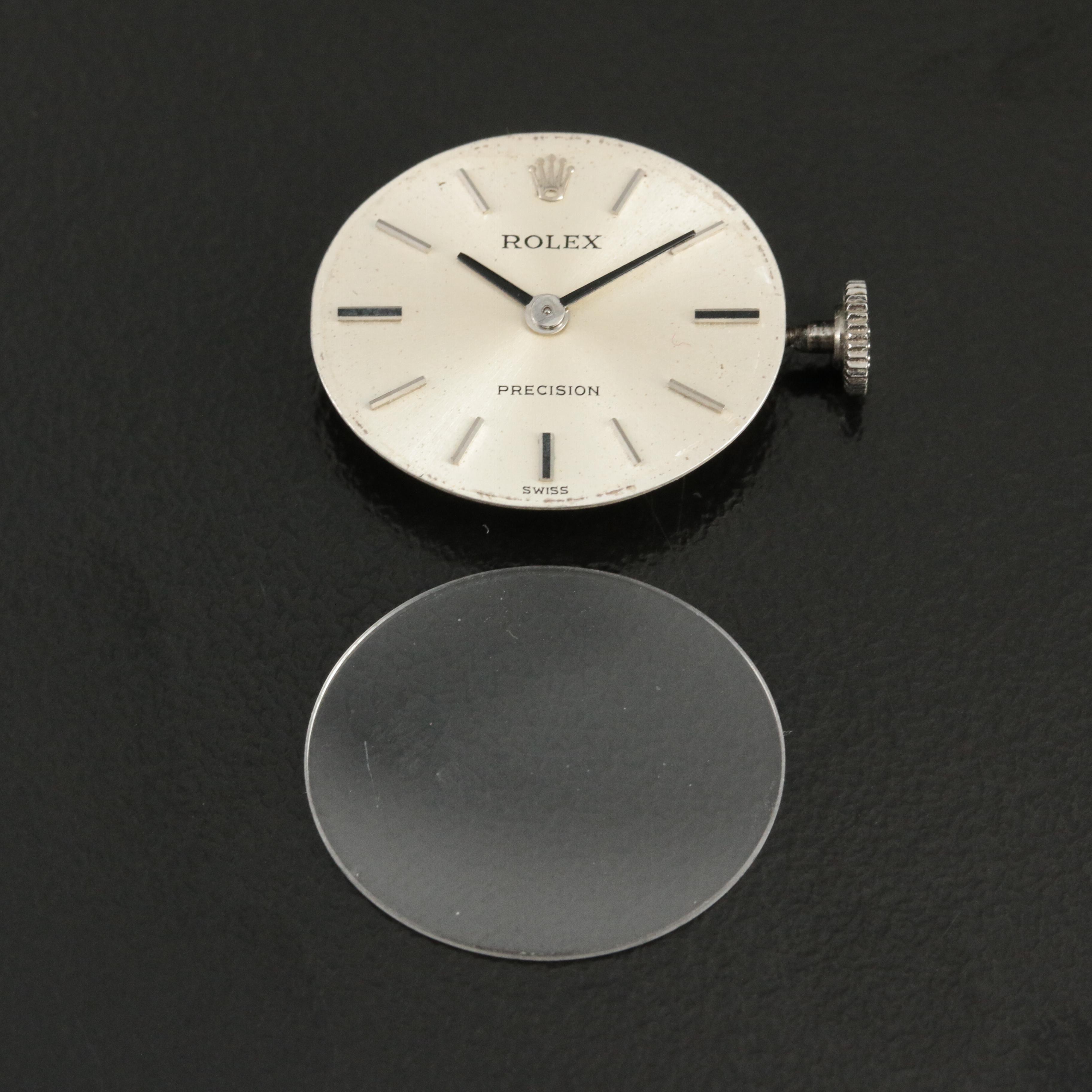 Rolex Precision Movement, Dial, Hands and Crystal