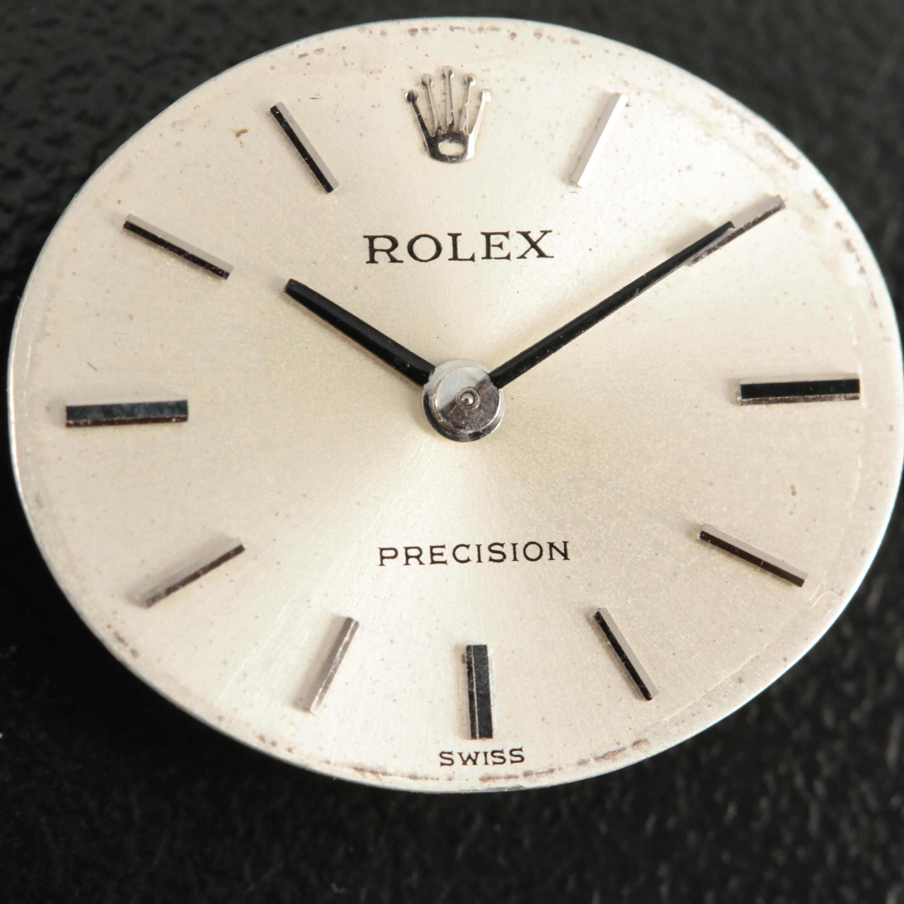 Rolex Precision Movement, Dial, Hands and Crystal