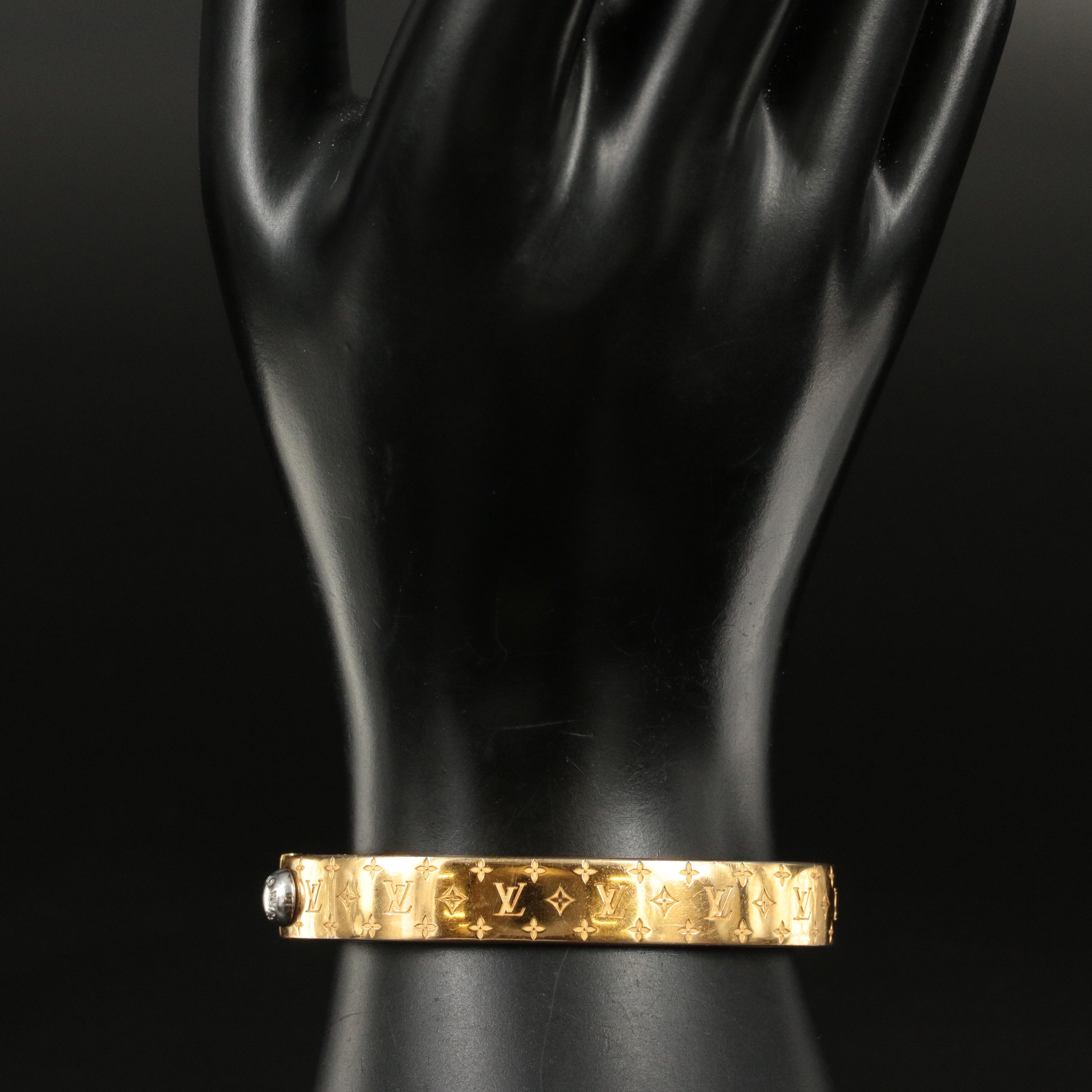 Louis Vuitton Nanogram Cuff Bracelet