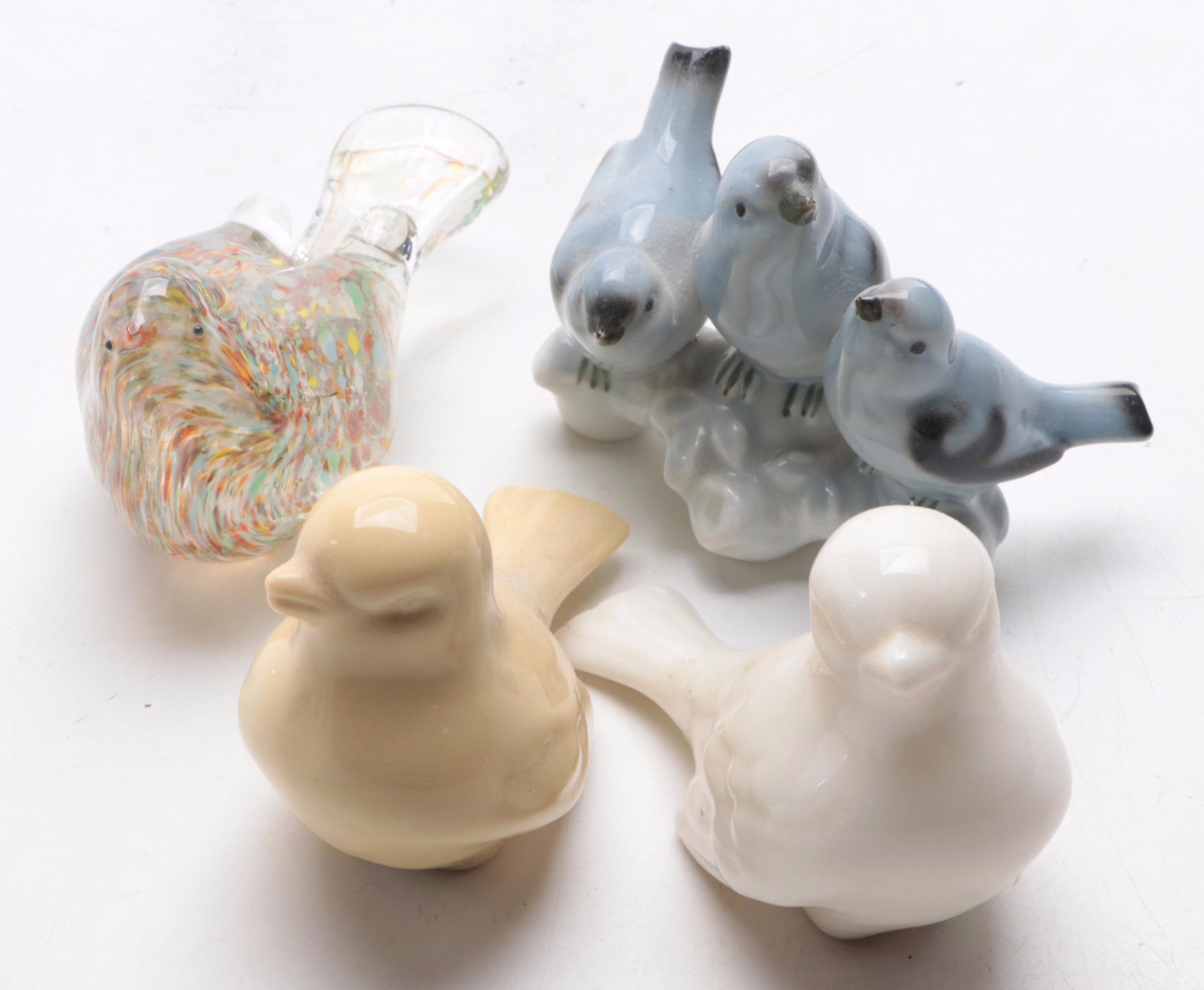 Wooden Wall-Mount Mirrored-Back Display Case with Toby Jugs and More