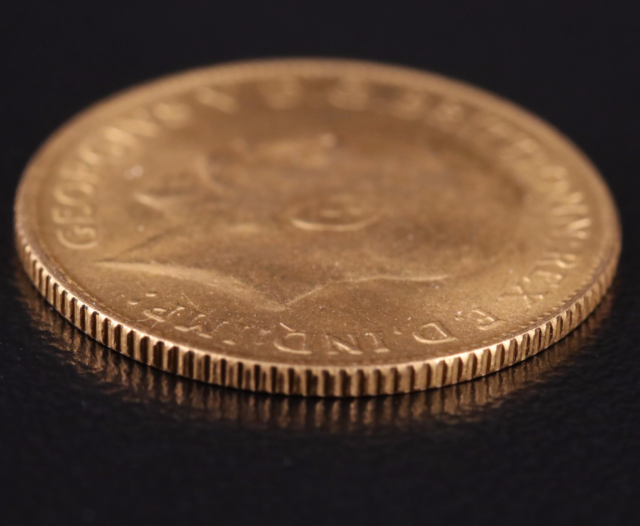 1915 Great Britain Half Sovereign Gold Coin, George V