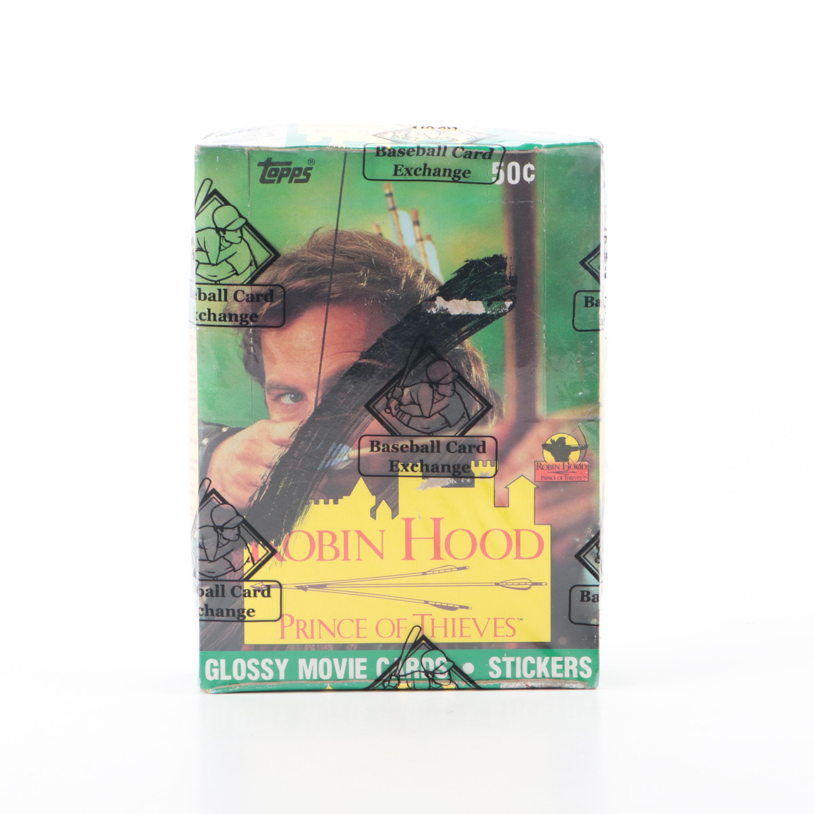 1991 Topps "Robin Hood: Prince of Thieves" Movie Trading Cards Sealed Hobby Box