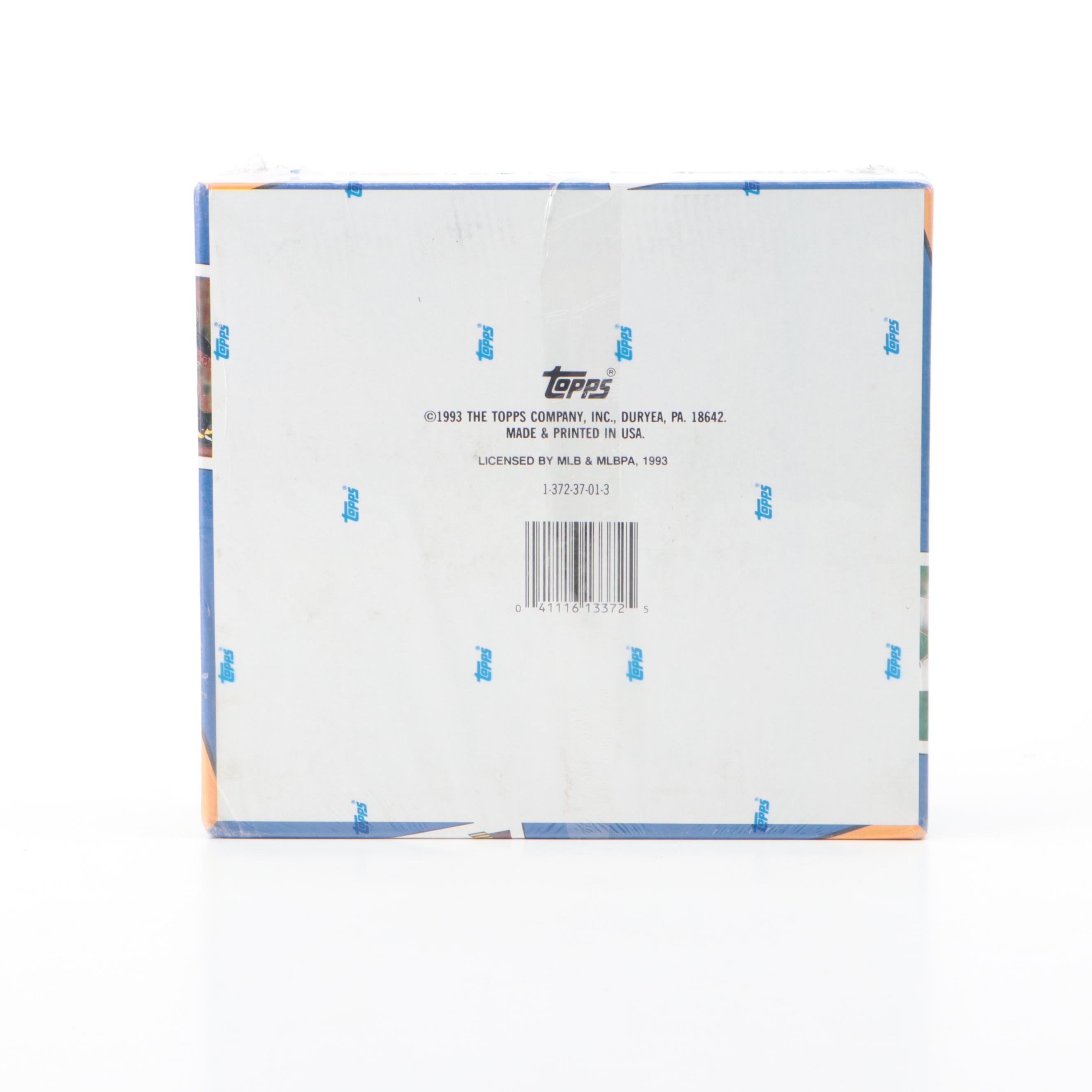 1993 Topps Baseball Cards Series 1 Sealed Jumbo Cello Box